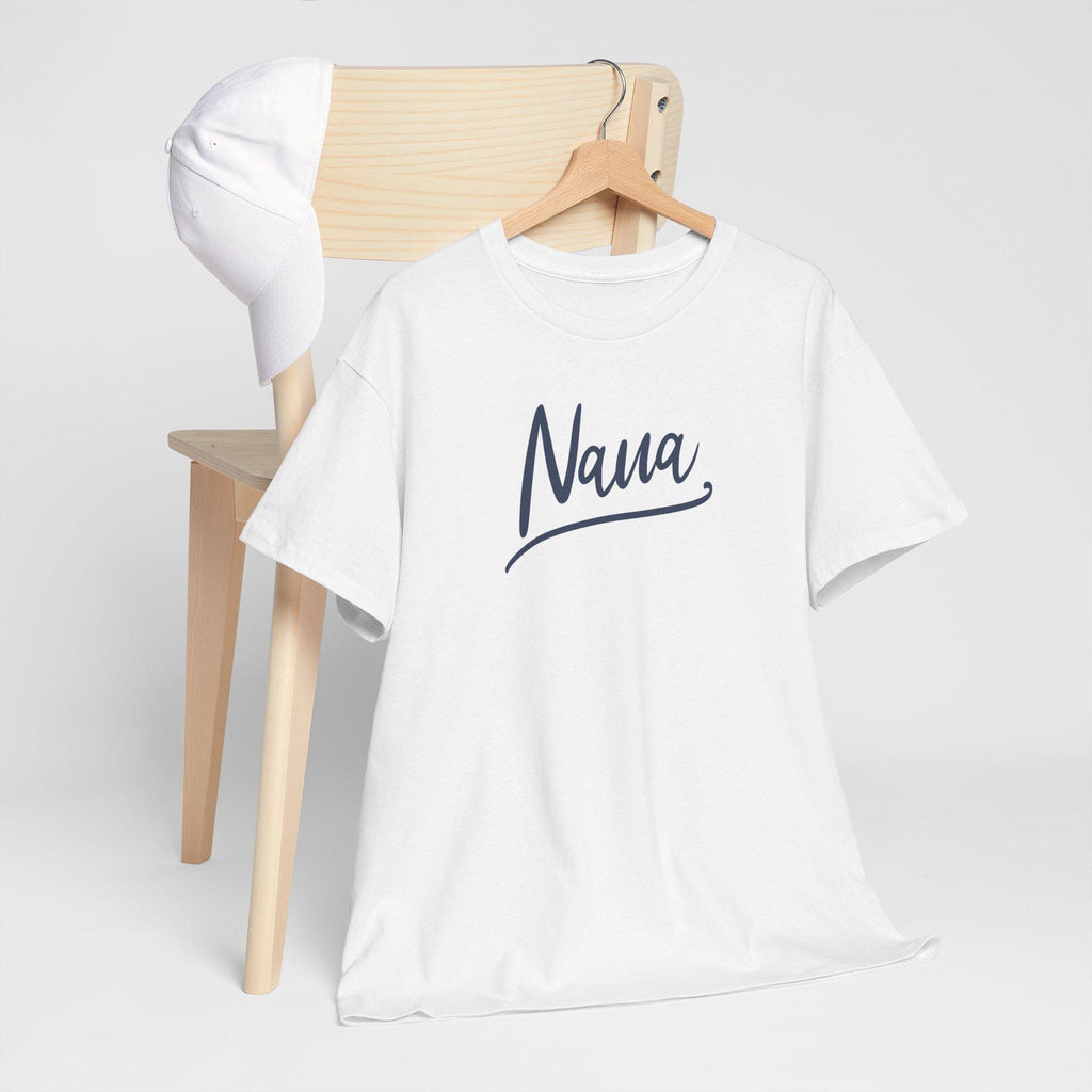 Nana Unisex Heavy Cotton Tee, Gift for Grandma, Comfortable Casual Shirt, Mother's Day Gift, Family Gatherings