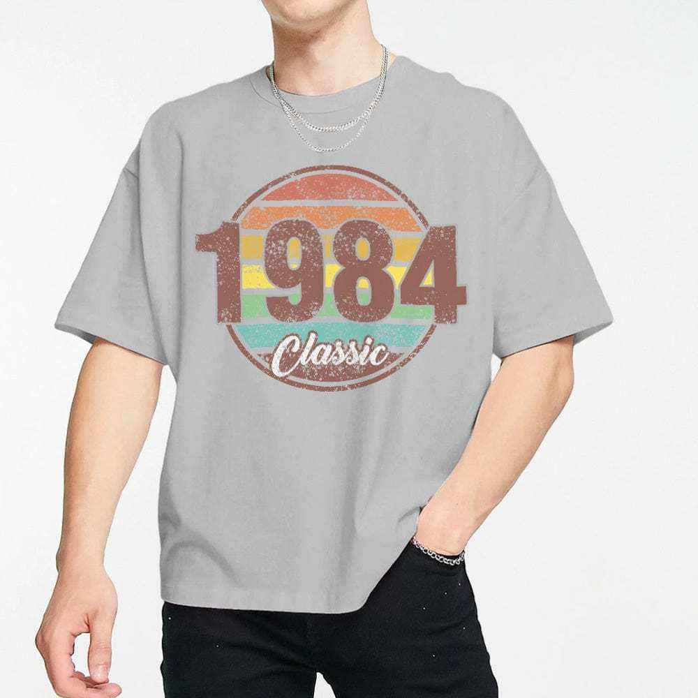 Retro T-Shirt Custom Year Classic Birthday T-Shirt Gifts Fashion Style Back-to-school Gift