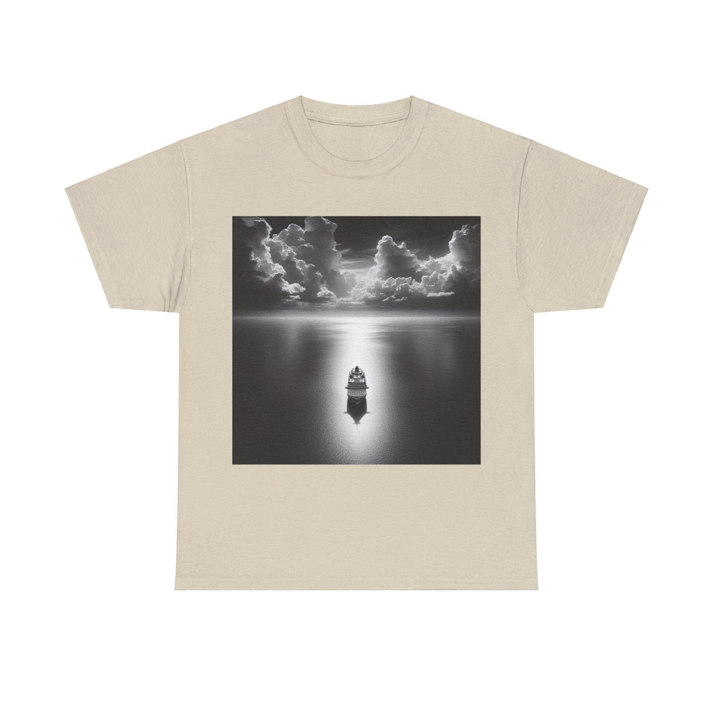 Ship on the moon lit ocean Tee Shirt
