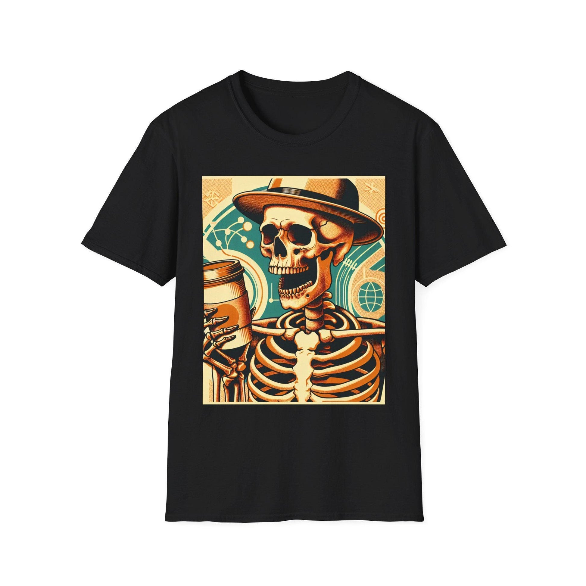 Fun spooky and scary Halloween t-shirt coffee to go