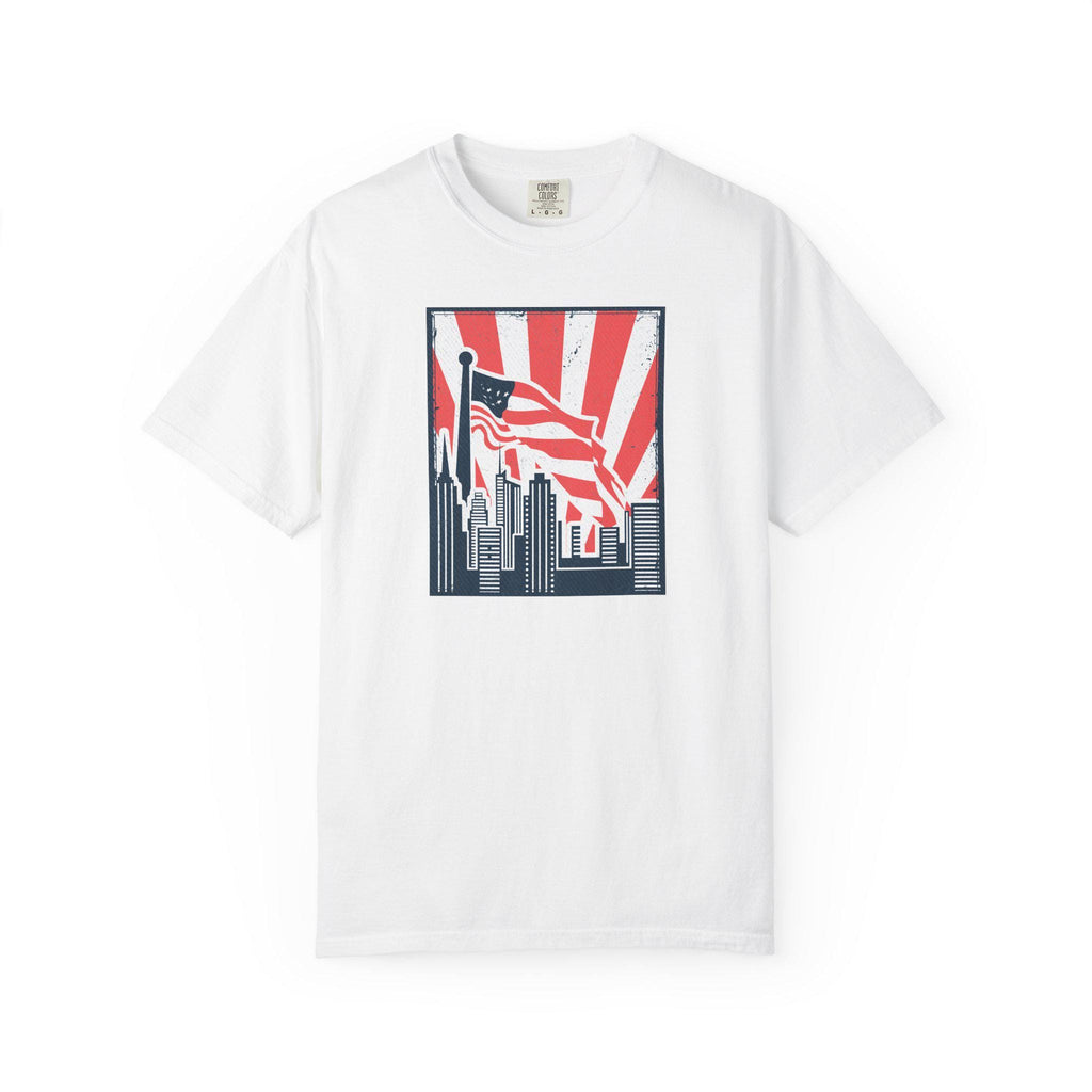 Comfort Colors, Patriotic T-Shirt, American Flag Tee, Summer Casual Wear, Independence Day Gift, Unisex Graphic Shirt, 4th of July