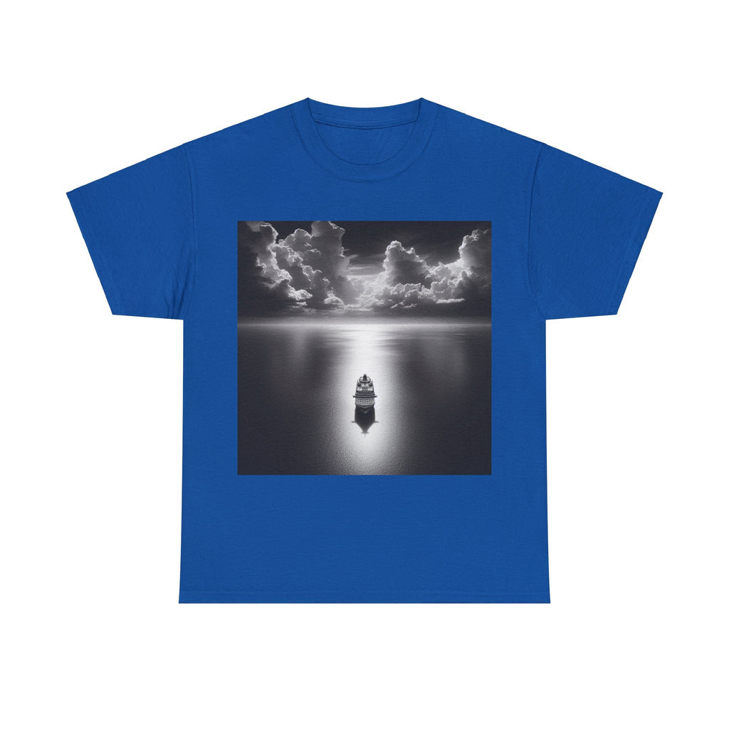 Ship on the moon lit ocean Tee Shirt