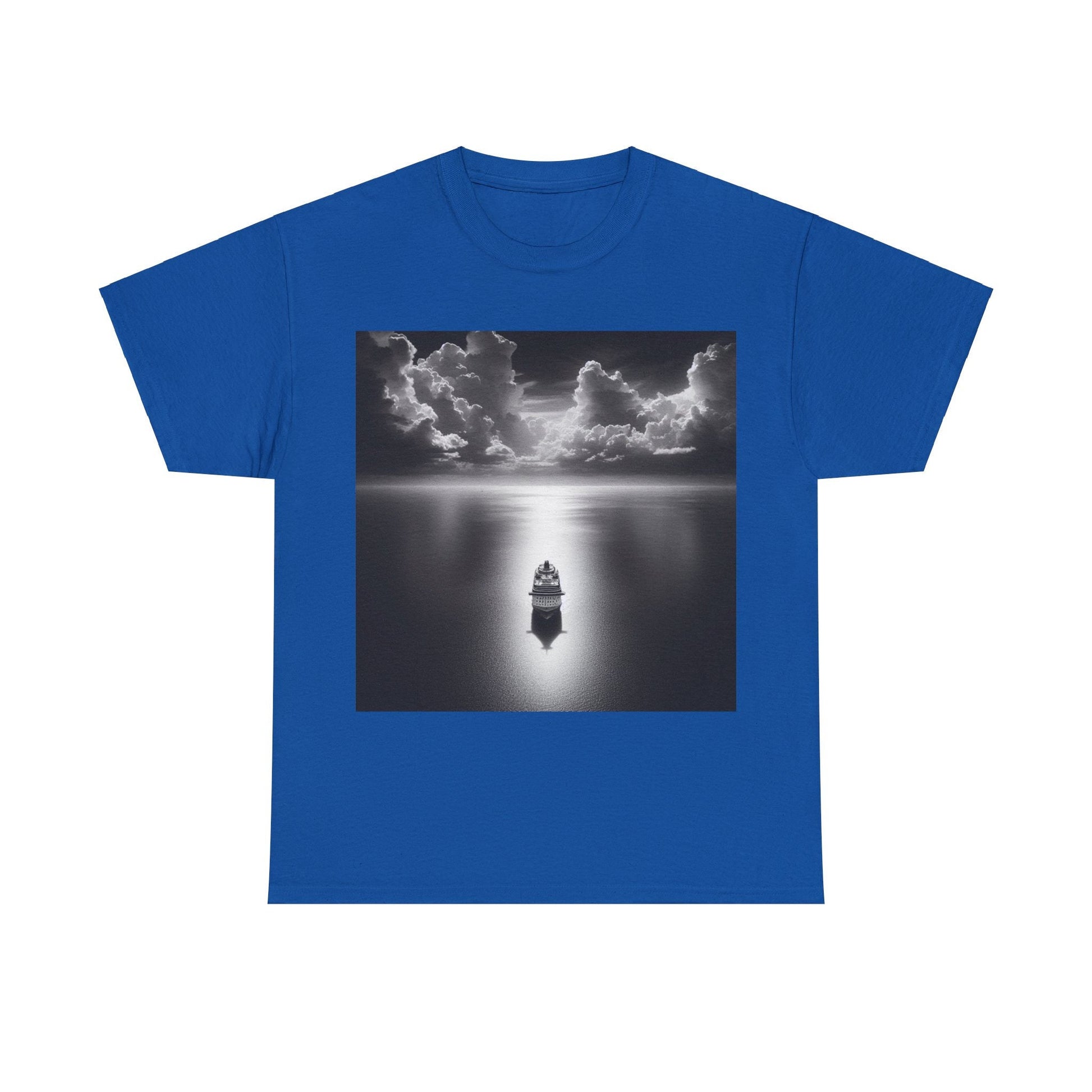Ship on the moon lit ocean Tee Shirt
