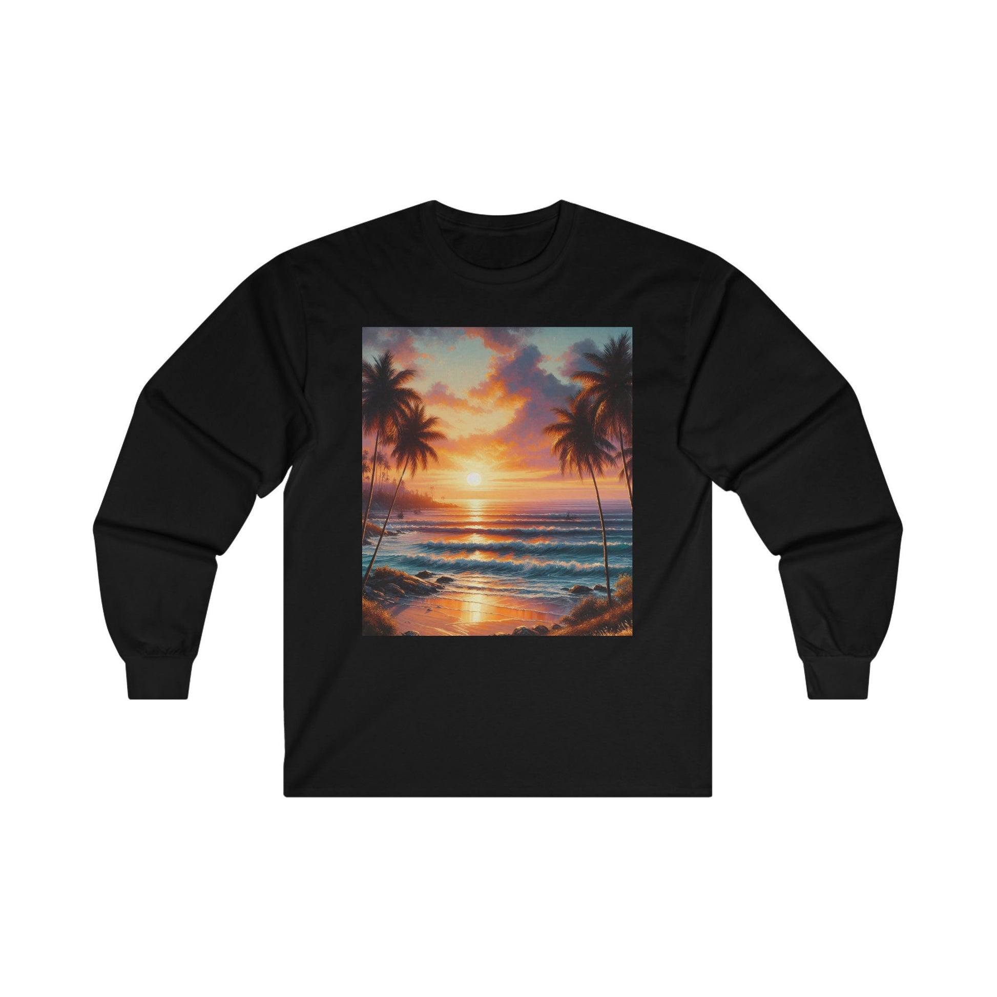 Beach graphic Long Sleeve Tee