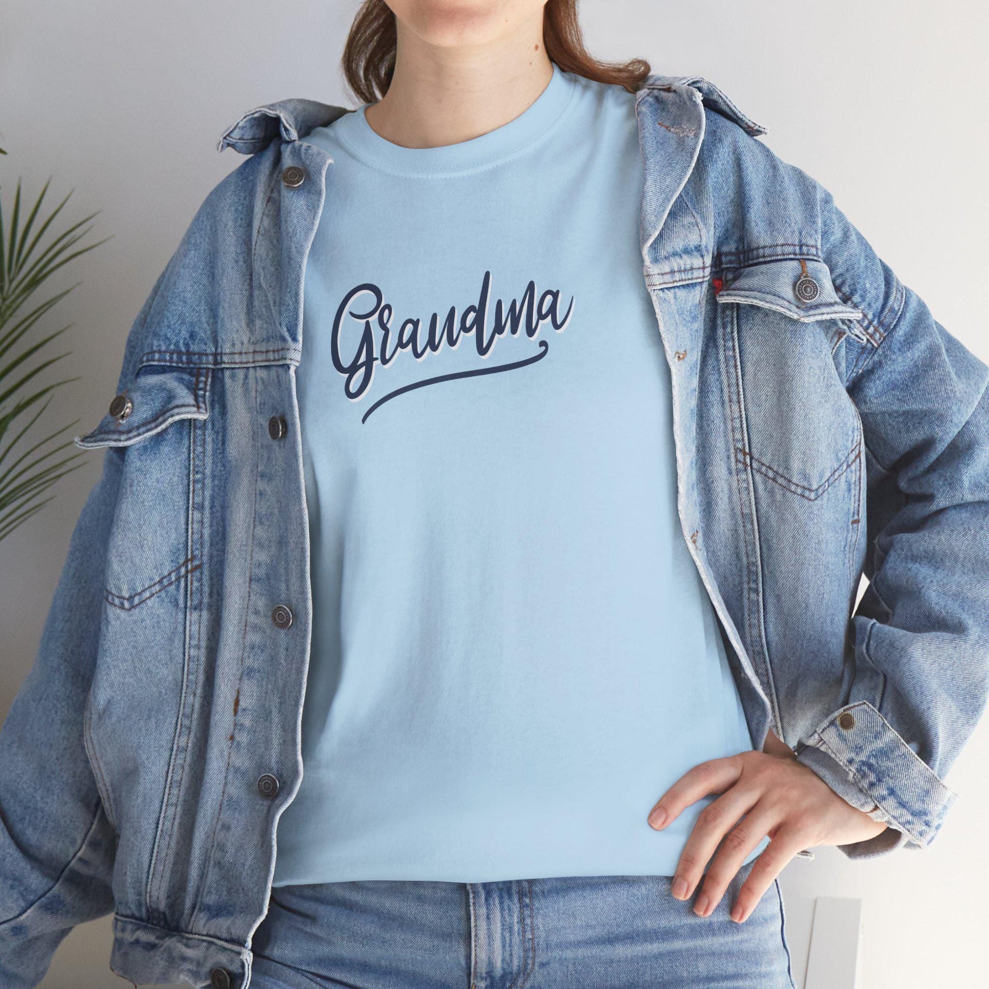 Grandma Unisex Heavy Cotton Tee, Gift for Grandma, Mother's Day Gift, Family Reunion Shirt, Comfortable Everyday Wear