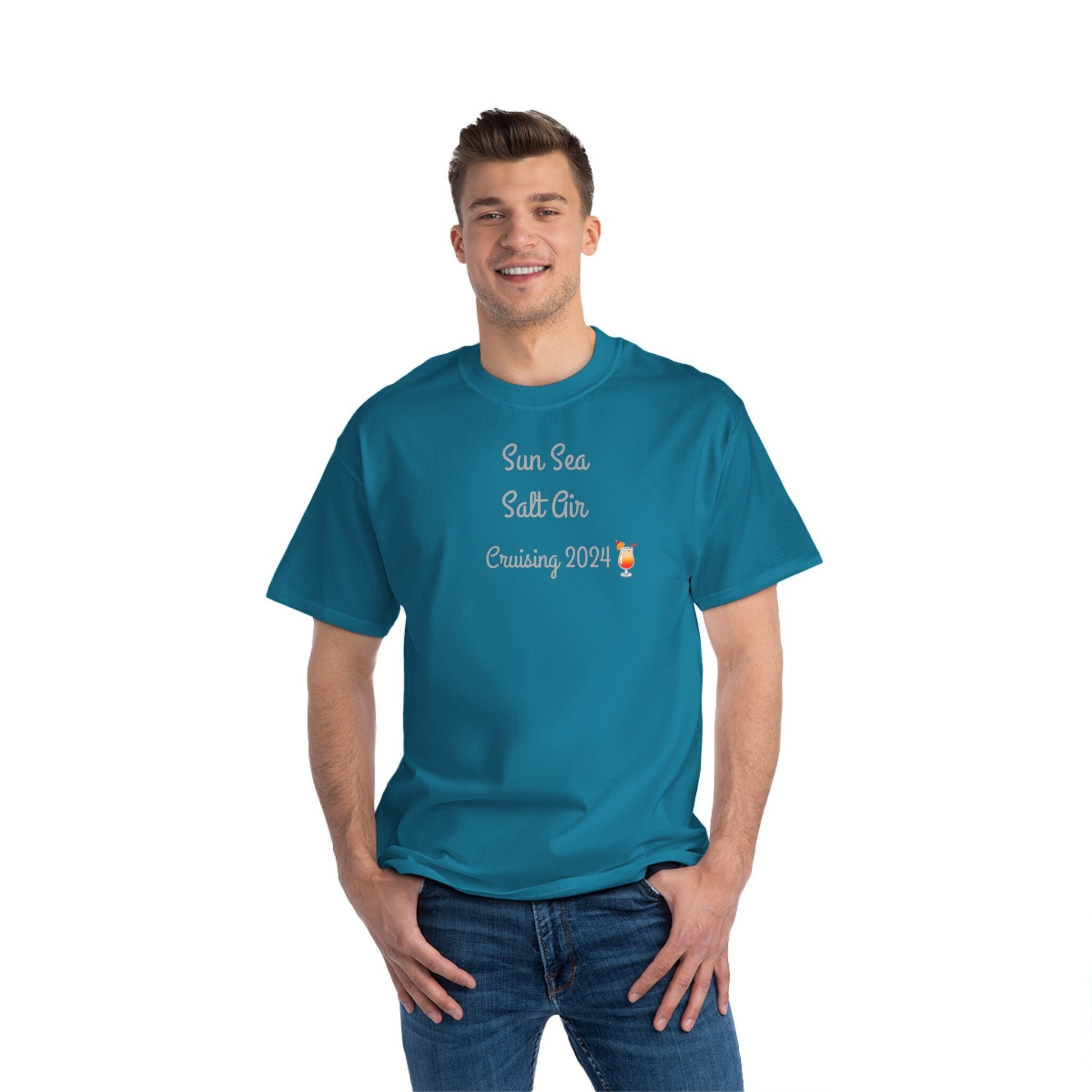 cruise T-Shirt Sun Sea Salt Air Cruising 2024 Beefy-T® Short-Sleeve T-Shirt