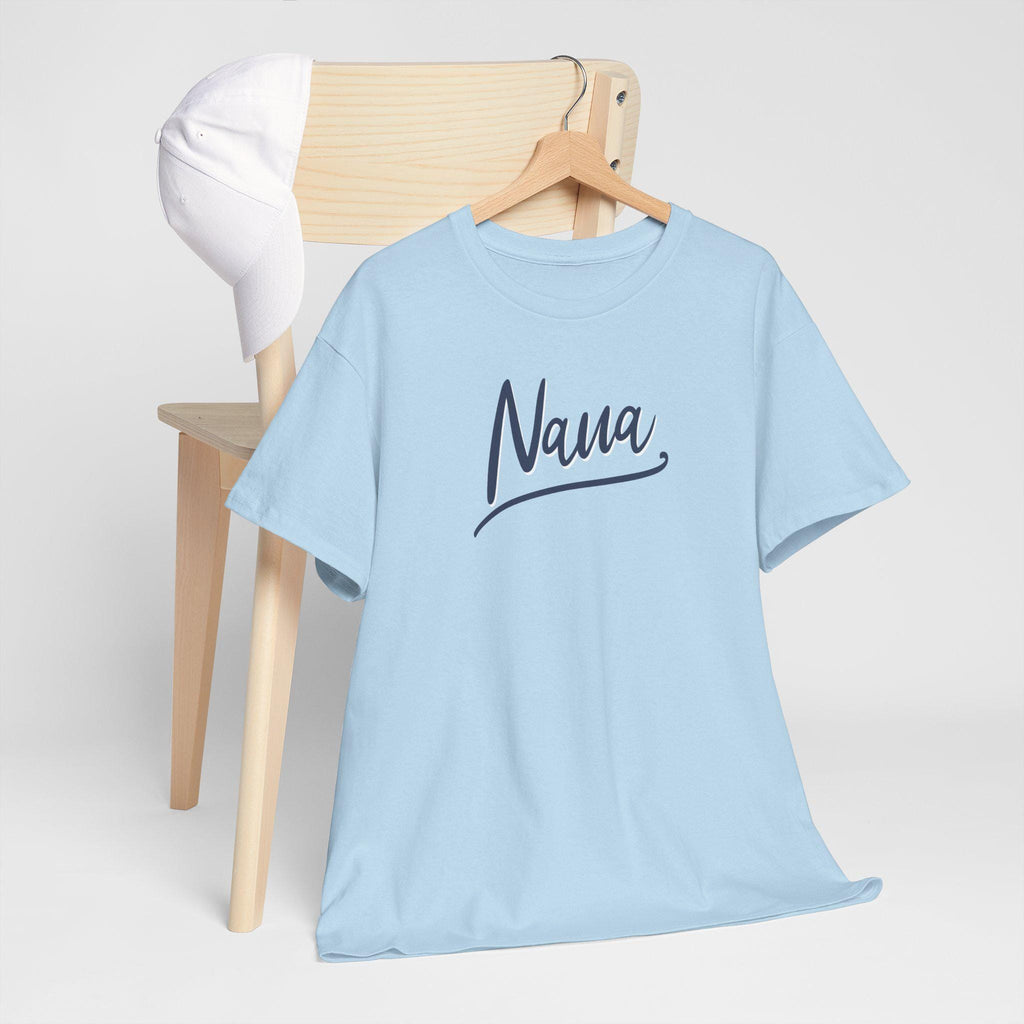 Nana Unisex Heavy Cotton Tee, Gift for Grandma, Comfortable Casual Shirt, Mother's Day Gift, Family Gatherings