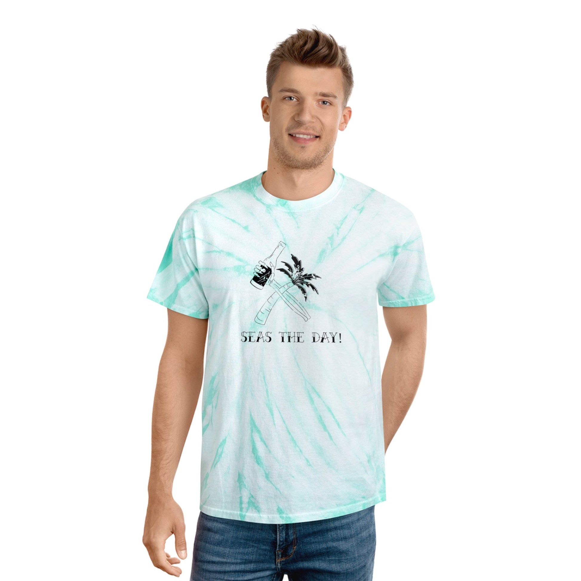 Tie Dye Seas the Day! Tie-Dye Tee cruise t-shirt beach t-shirt