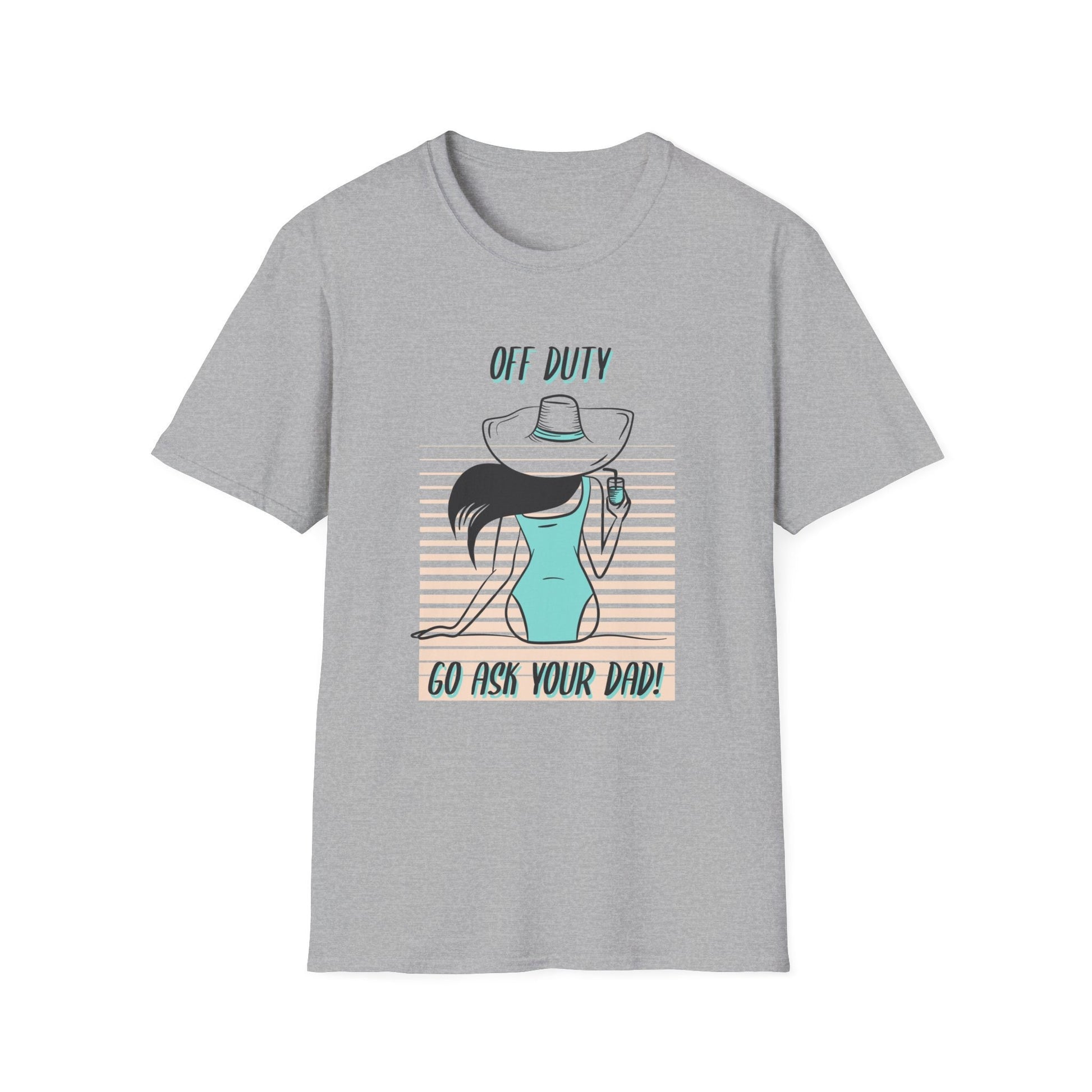 Woman off duty vacation T-Shirt