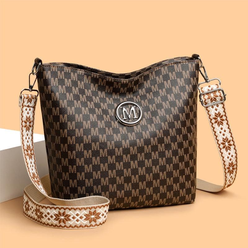 Crossbody or Shoulder Bag Soft Leather Retro Fashion Soft Leather Shoulder Bag