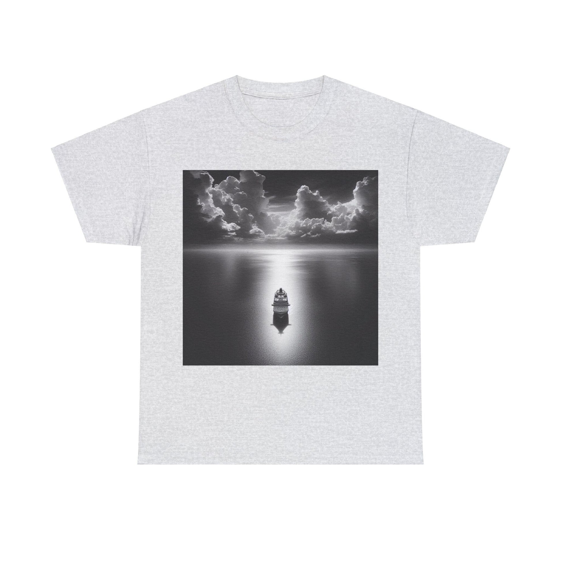 Ship on the moon lit ocean Tee Shirt
