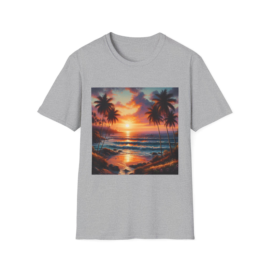 Ocean-Inspired Art Tee - Soft Cotton Cruise Wear - Ideal for Beach Trips - Great Gift for Sea Lovers Graphic Beach T-Shirt