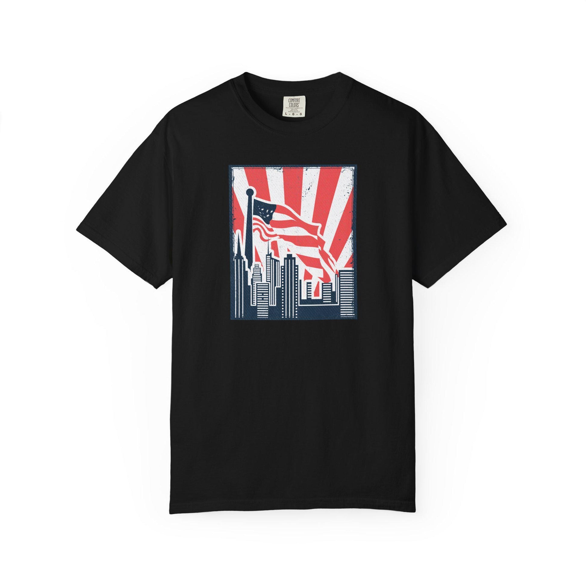 Comfort Colors, Patriotic T-Shirt, American Flag Tee, Summer Casual Wear, Independence Day Gift, Unisex Graphic Shirt, 4th of July