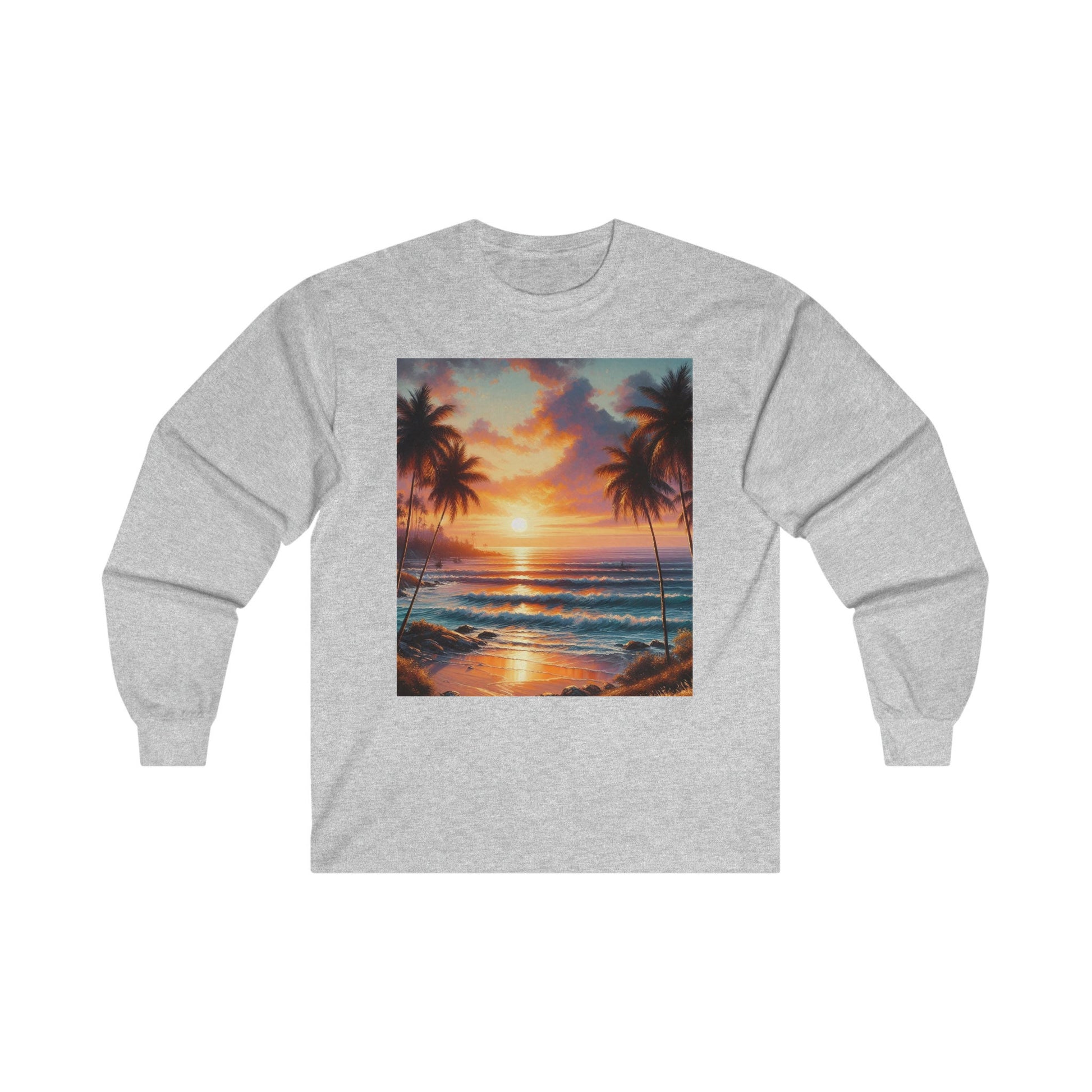 Beach graphic Long Sleeve Tee