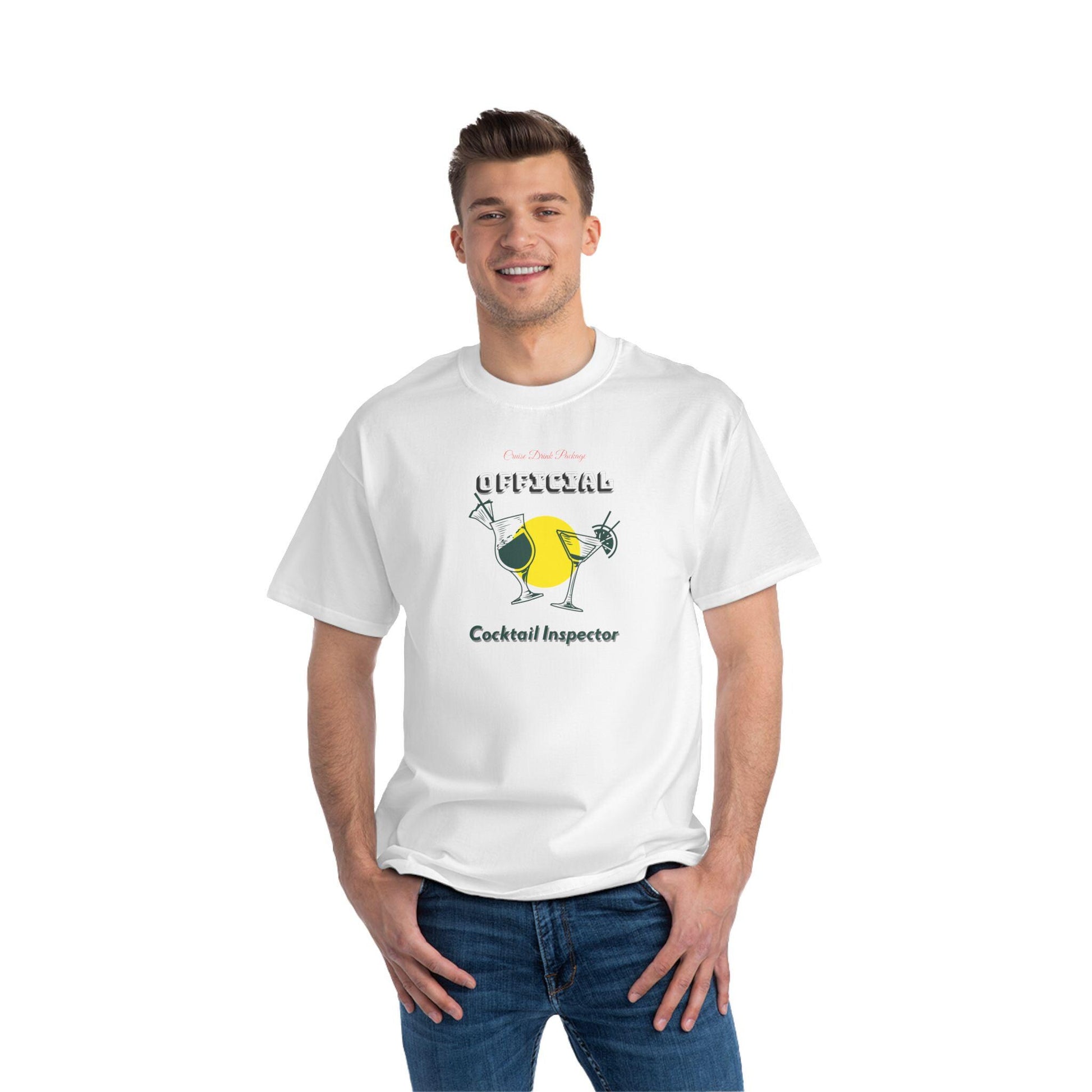 Cruise Drink Package Official Cocktail Inspector T-Shirt, Funny Tee for Party and Cruise Lovers, Great for Birthdays, Cruisers, Gift Idea -