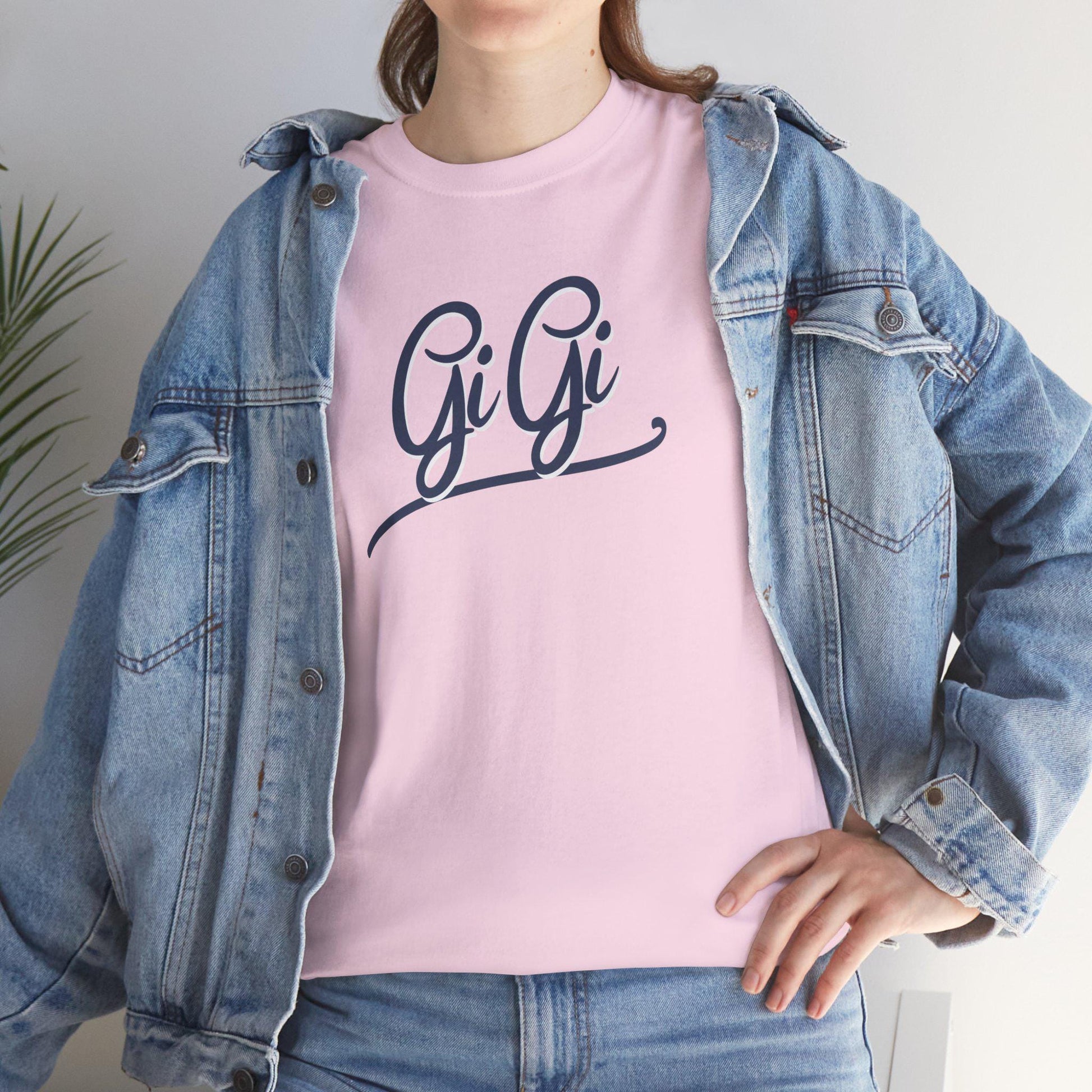 Gi Gi Unisex Heavy Cotton Tee - Casual Comfort, Gift for Friends, Family Reunion, Birthday, Everyday Wear, Comfortable Graphic Tee, Family