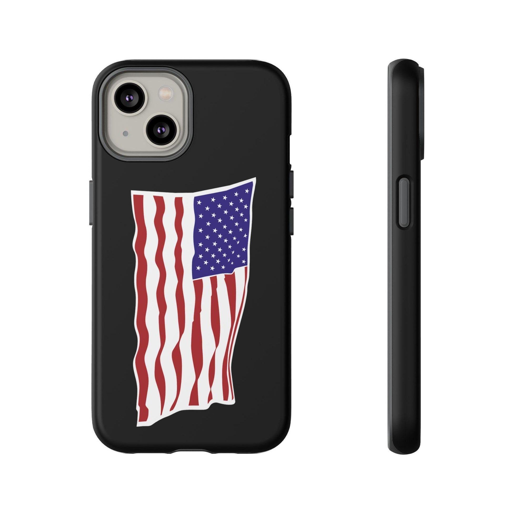 American Flag iPhone Case, Tough Cases, Patriotic Gift, USA Pride, Independence Day, Veteran's Day, Custom Phone Cover