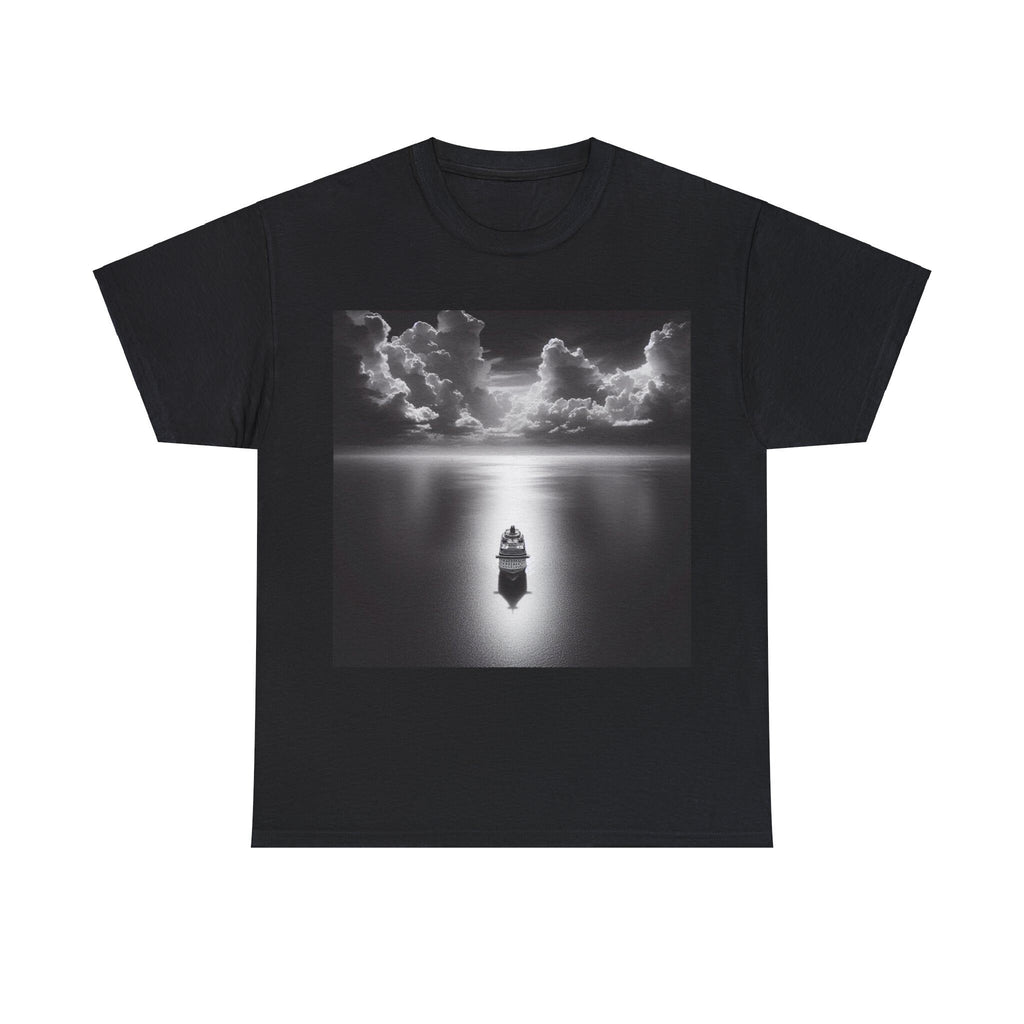 Ship on the moon lit ocean Tee Shirt
