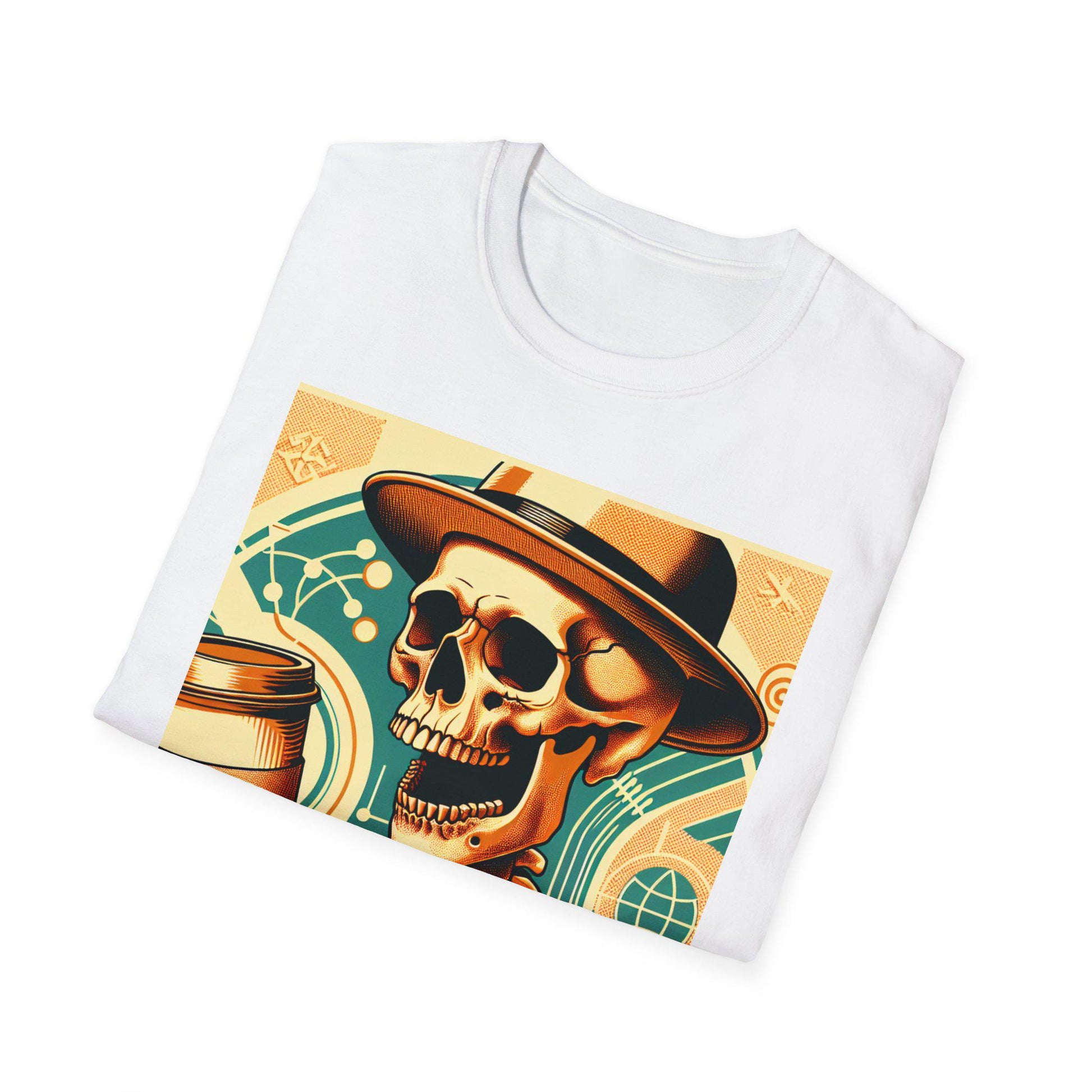 Fun spooky and scary Halloween t-shirt coffee to go