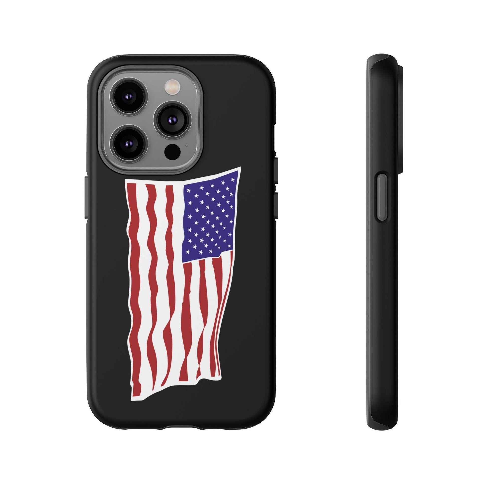 American Flag iPhone Case, Tough Cases, Patriotic Gift, USA Pride, Independence Day, Veteran's Day, Custom Phone Cover