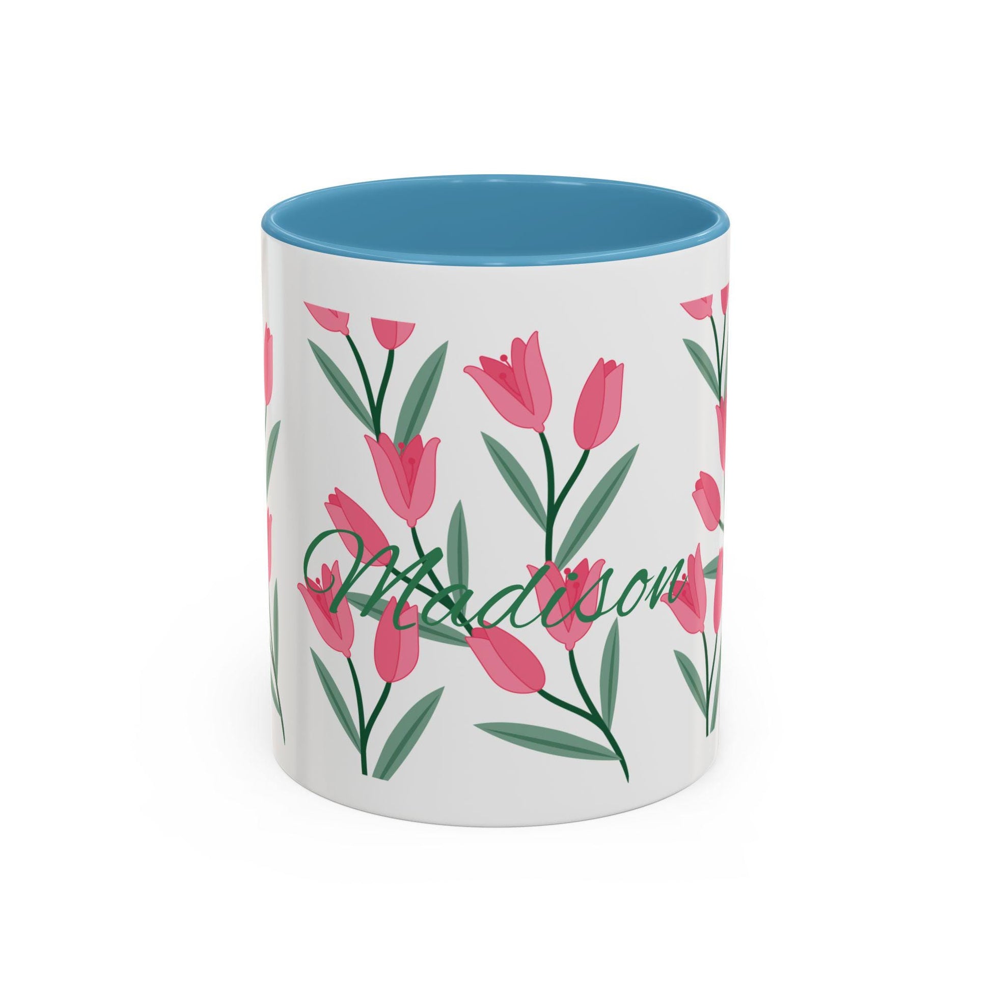 Personalized Colorful Matisse Accent Mug | Floral Art Lover Gift, Home Decor, Coffee Cup, Kitchenware, Unique Gift for Her