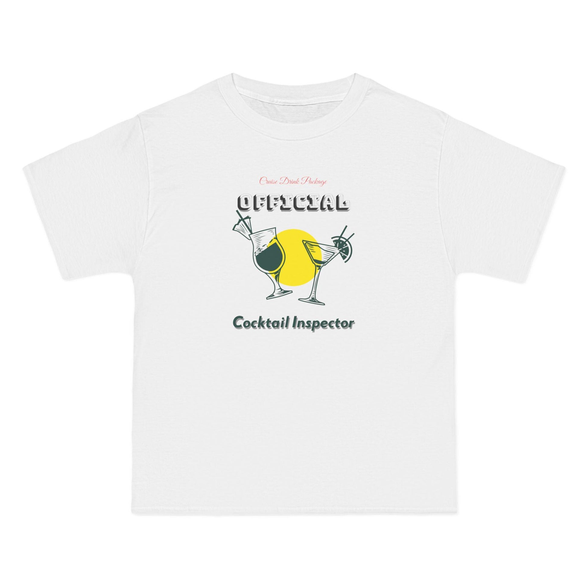 Cruise Drink Package Official Cocktail Inspector T-Shirt, Funny Tee for Party and Cruise Lovers, Great for Birthdays, Cruisers, Gift Idea -