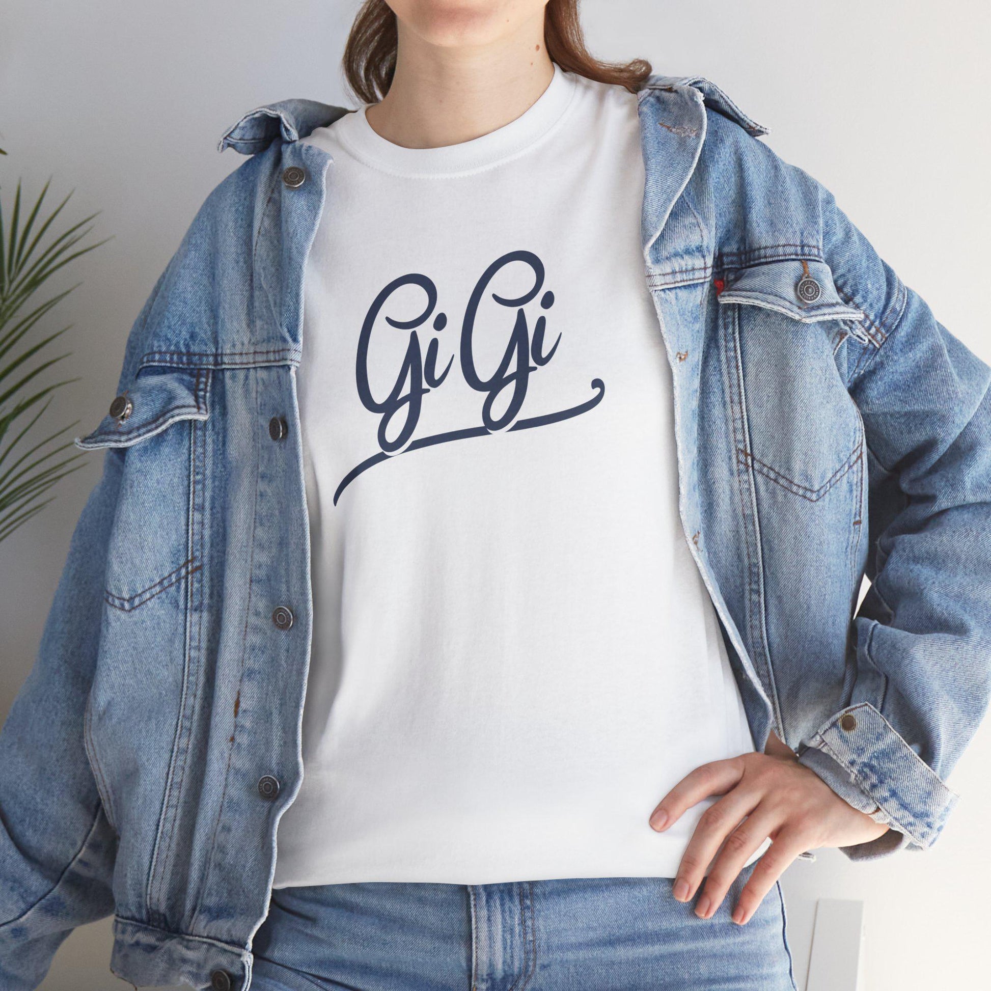 Gi Gi Unisex Heavy Cotton Tee - Casual Comfort, Gift for Friends, Family Reunion, Birthday, Everyday Wear, Comfortable Graphic Tee, Family