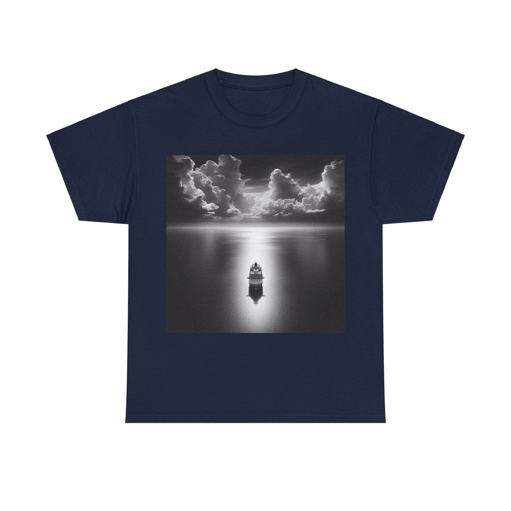 Ship on the moon lit ocean Tee Shirt
