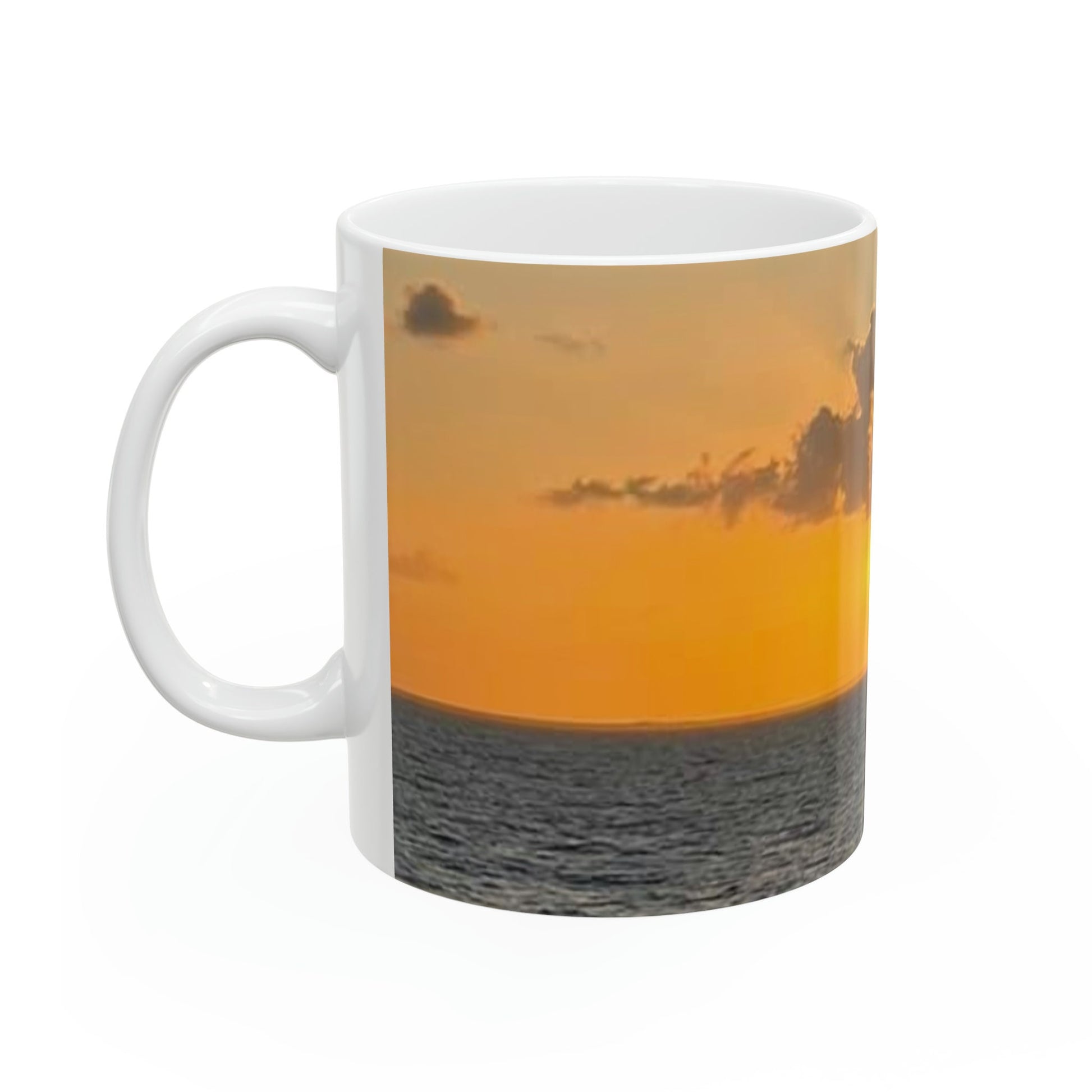 Sunrise on the Ocean Ceramic Coffee Mug great gift for cruise/ocean and nature lovers