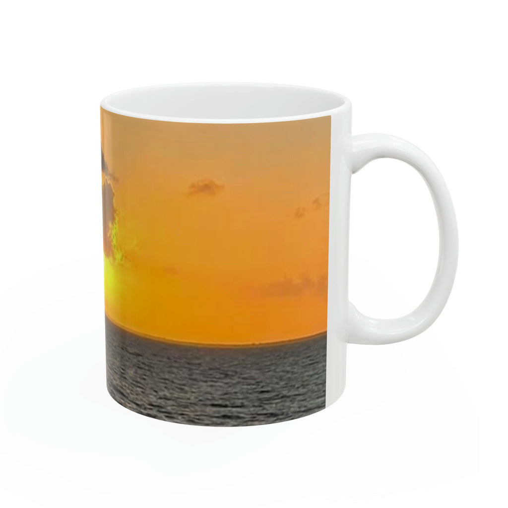 Sunrise on the Ocean Ceramic Coffee Mug great gift for cruise/ocean and nature lovers
