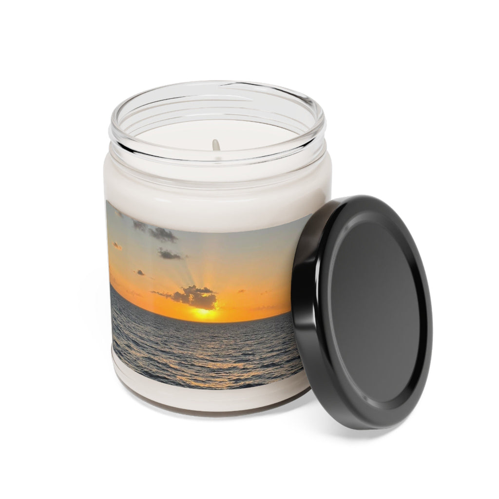 Scented Soy Candle with Ocean Sunrise