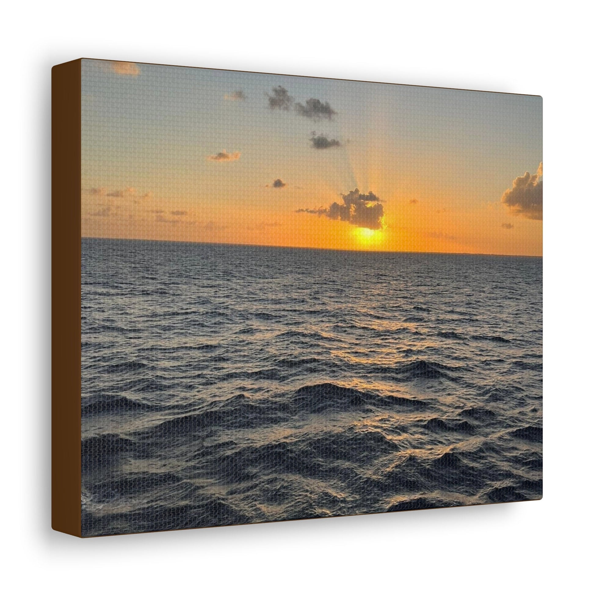 Ocean art home/office canvas print sunrise on the ocean inspirational gift for every beach/ocean lover