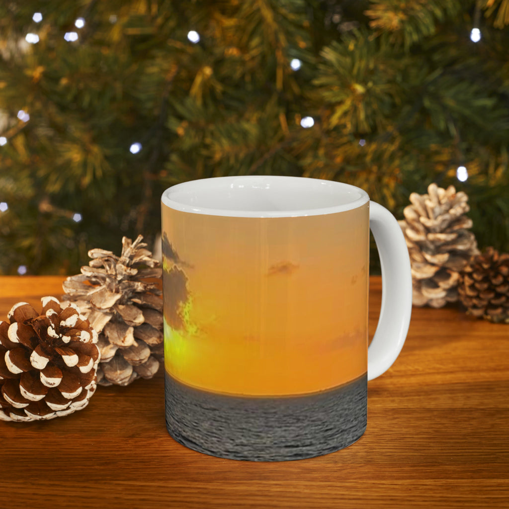 Sunrise on the Ocean Ceramic Coffee Mug great gift for cruise/ocean and nature lovers