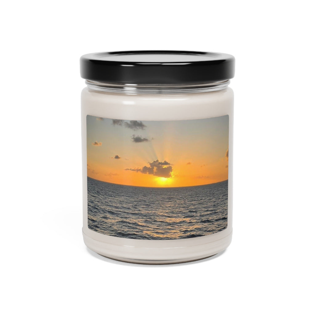 Scented Soy Candle with Ocean Sunrise