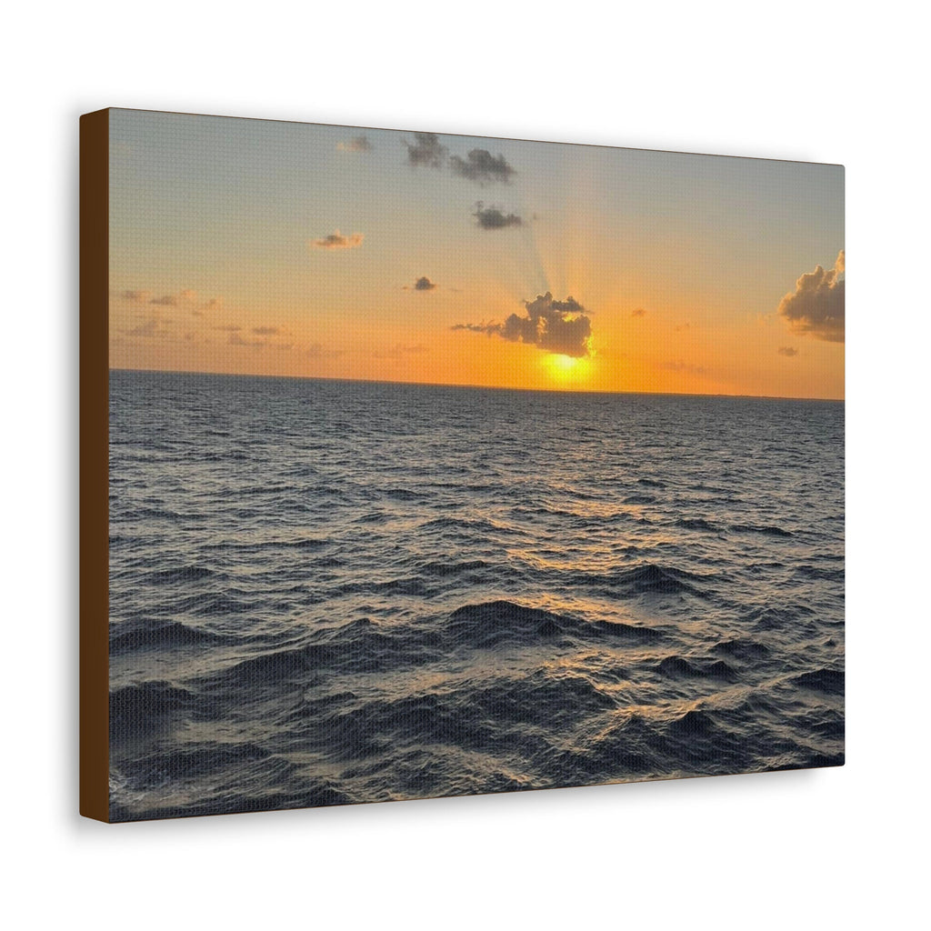 Ocean art home/office canvas print sunrise on the ocean inspirational gift for every beach/ocean lover