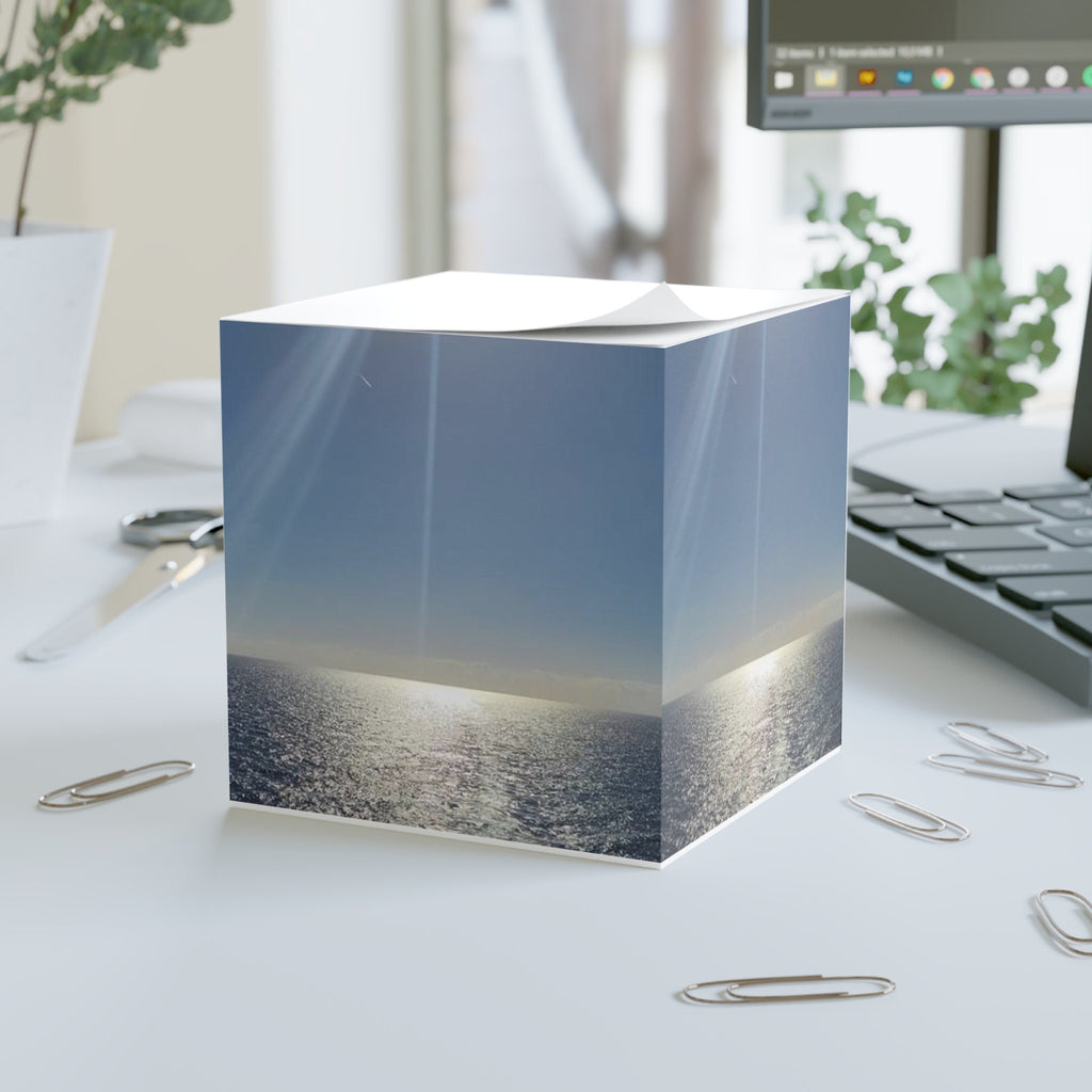 Ocean View Note Cube sticky note ocean sunrise desk office notes ocean gift office gift promotion gift home Ocean View for your desk