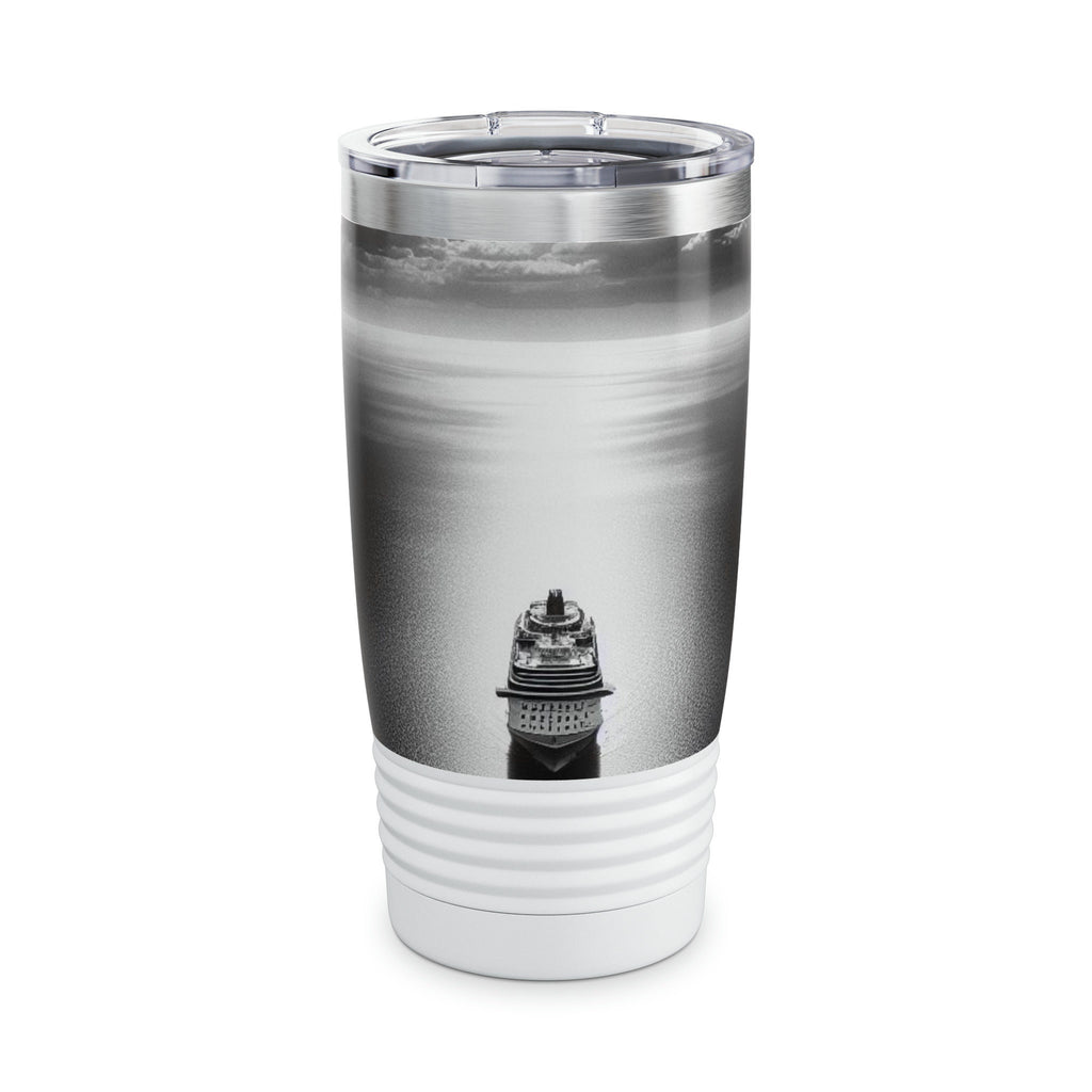 Cruise ship in the moon light Ringneck Tumbler, 20oz