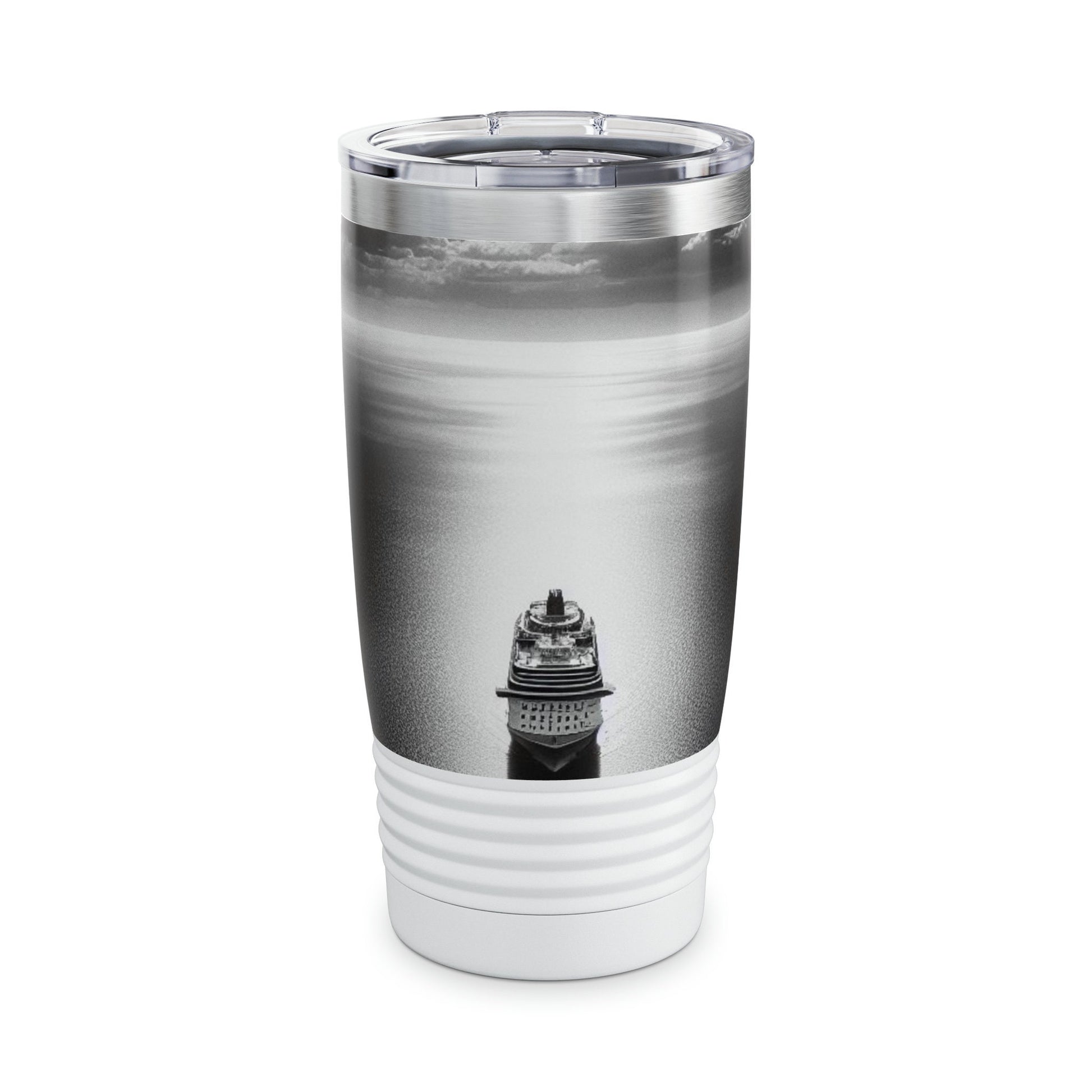 Cruise ship in the moon light Ringneck Tumbler, 20oz