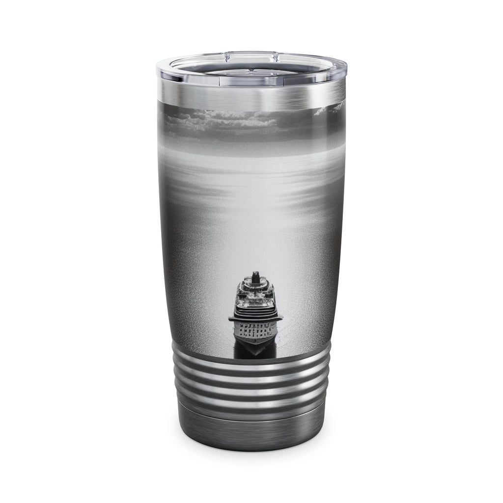Cruise ship in the moon light Ringneck Tumbler, 20oz