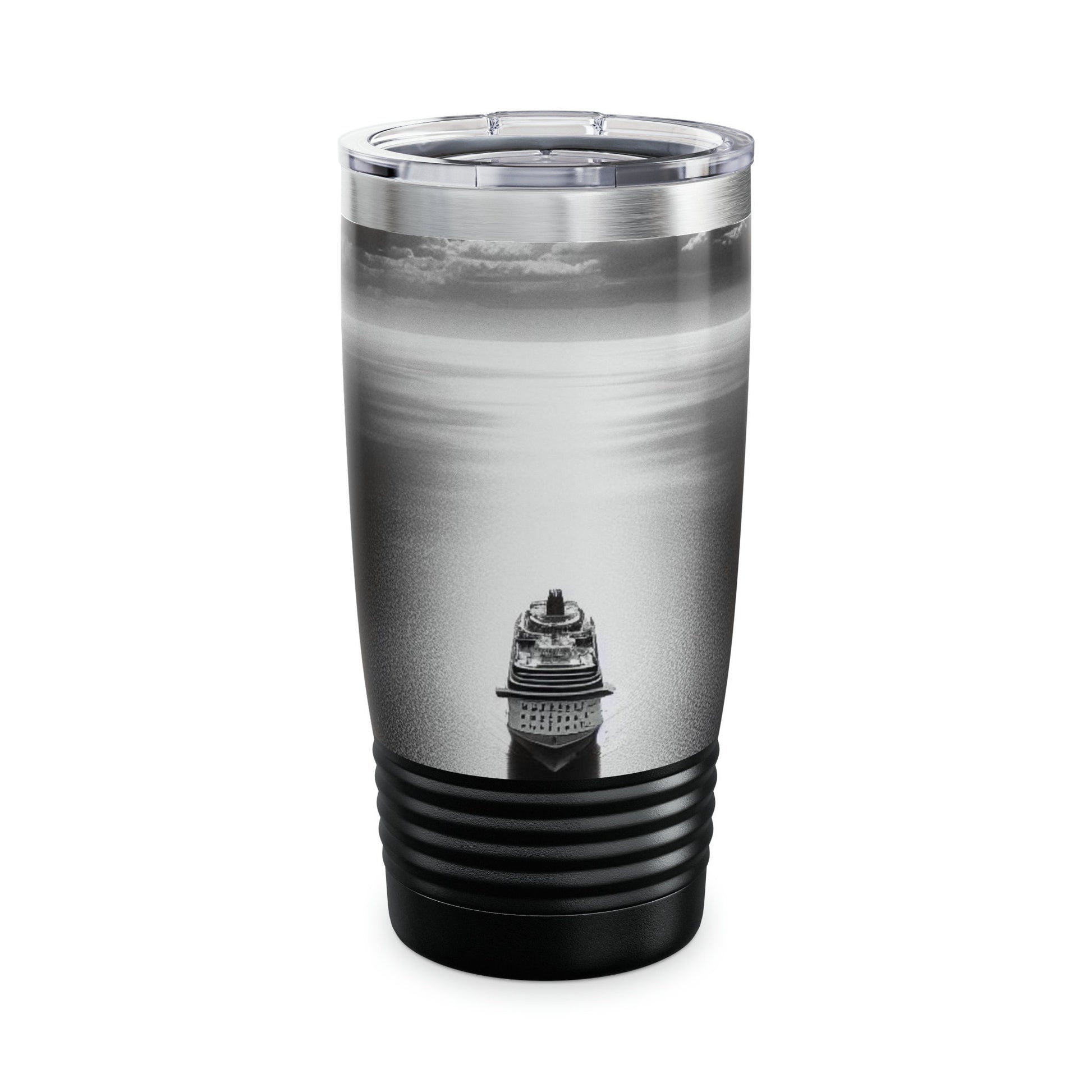 Cruise ship in the moon light Ringneck Tumbler, 20oz
