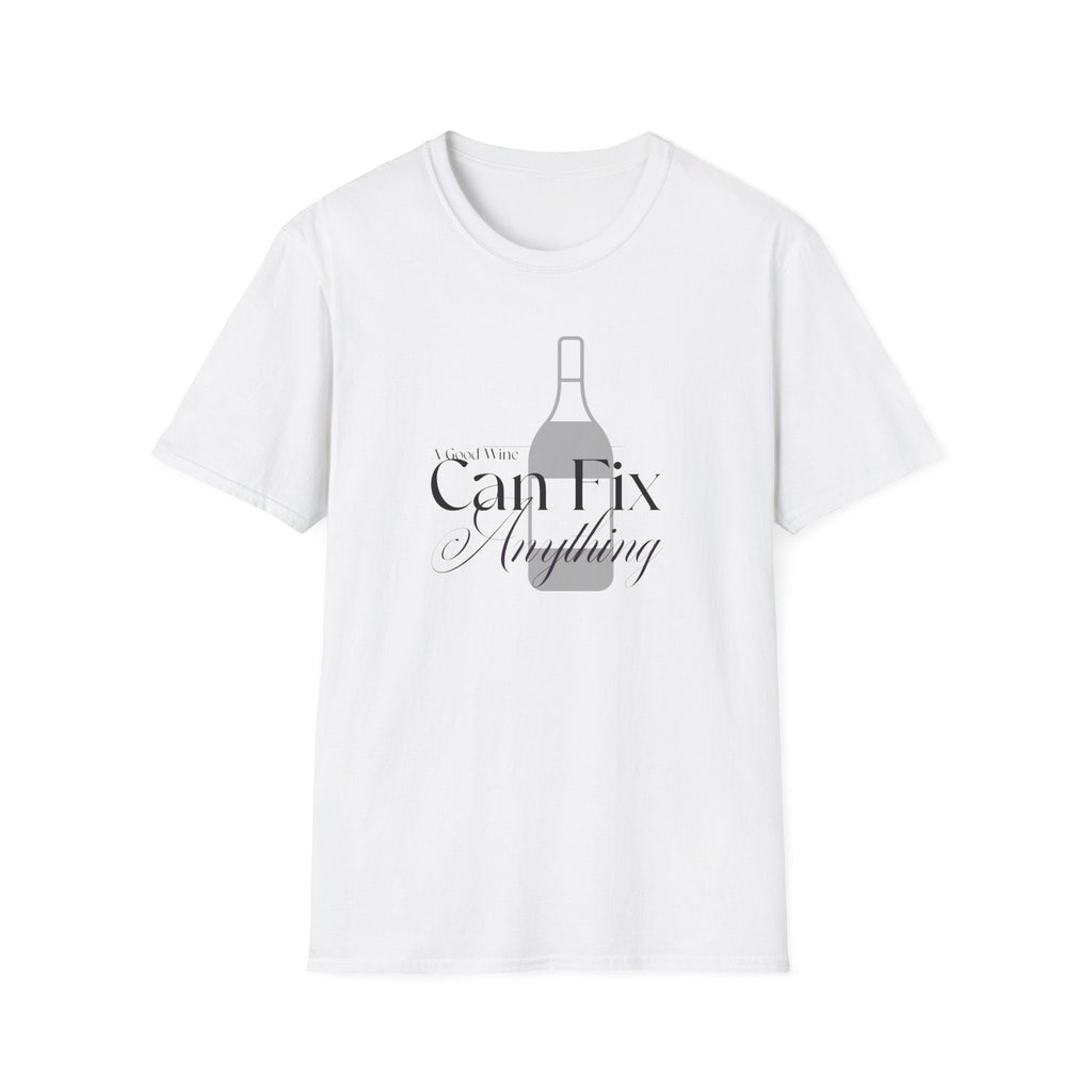 Gift for wine lover A Good Wine Can Fix Anything T-Shirt Funny Wine Lover shirt Gift Relaxed Fit Summer Tee for Friends & Parties
