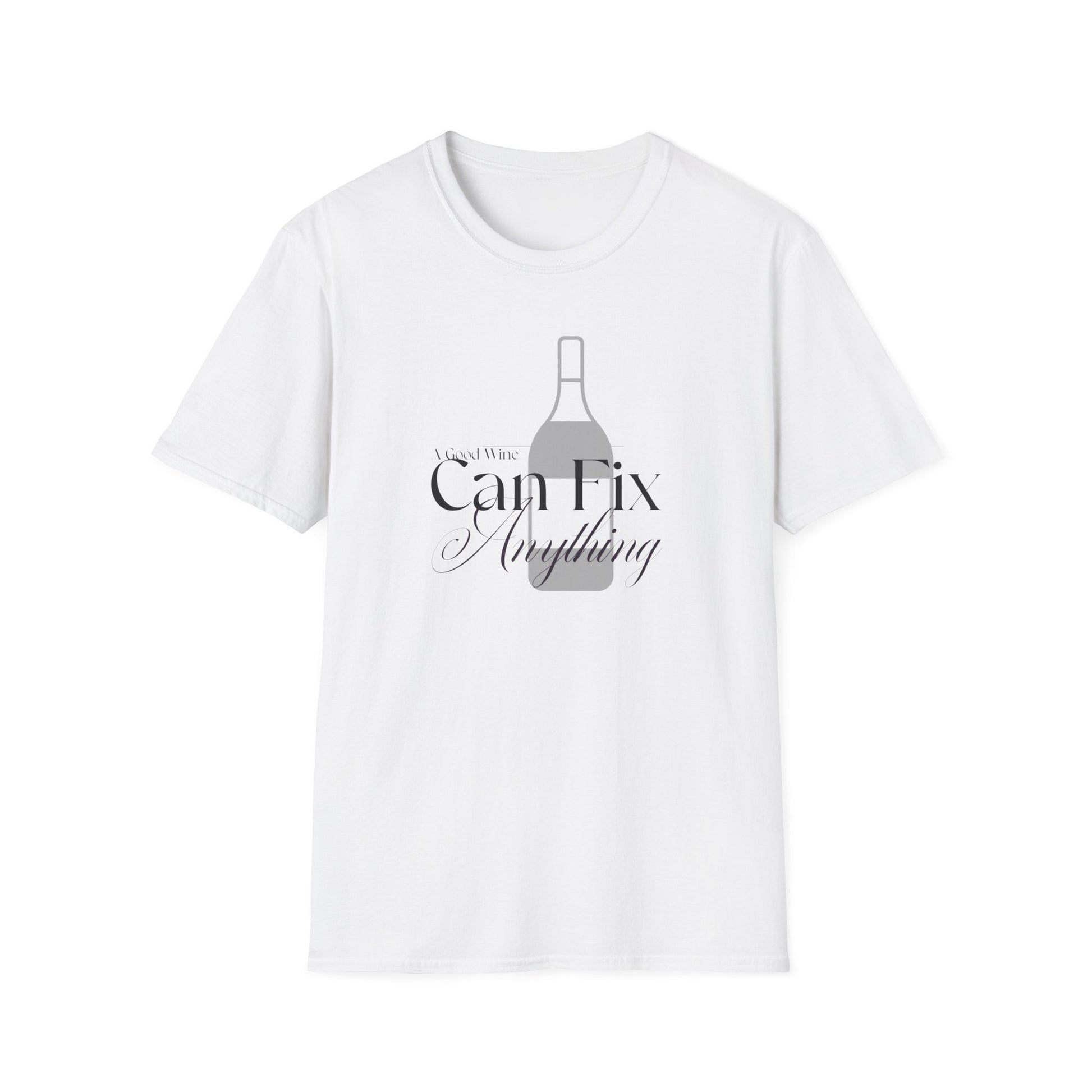 Gift for wine lover A Good Wine Can Fix Anything T-Shirt Funny Wine Lover shirt Gift Relaxed Fit Summer Tee for Friends & Parties