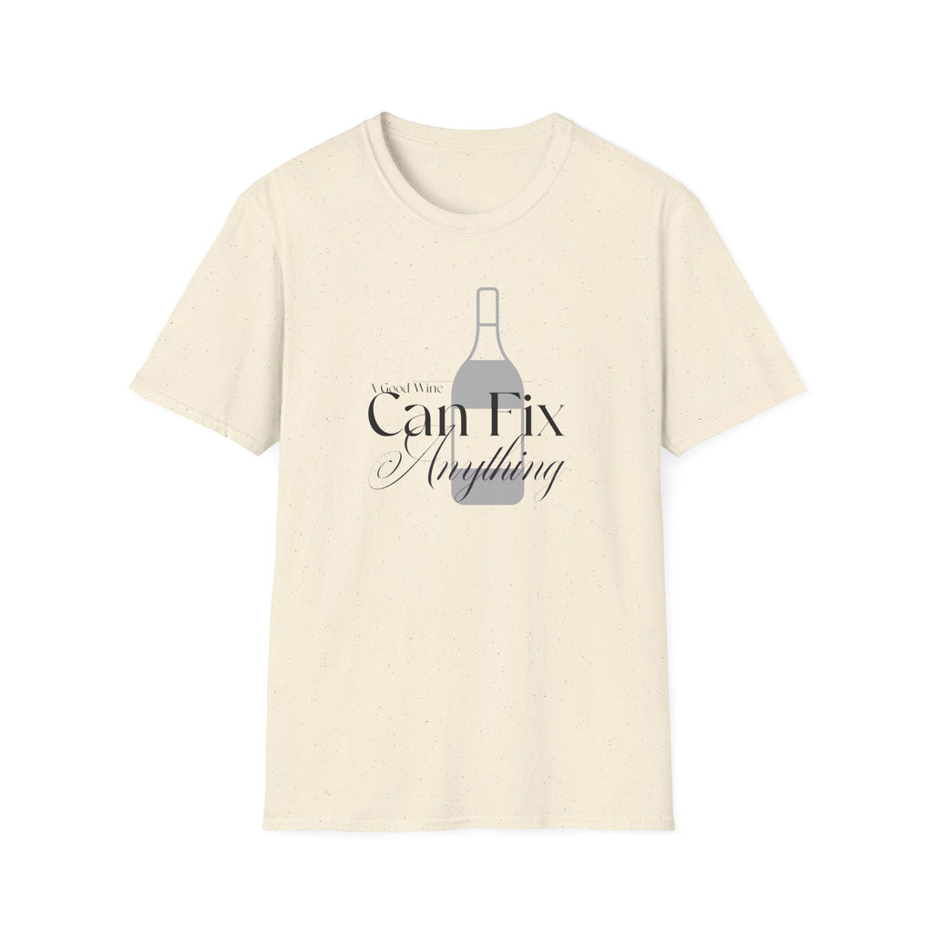 Gift for wine lover A Good Wine Can Fix Anything T-Shirt Funny Wine Lover shirt Gift Relaxed Fit Summer Tee for Friends & Parties