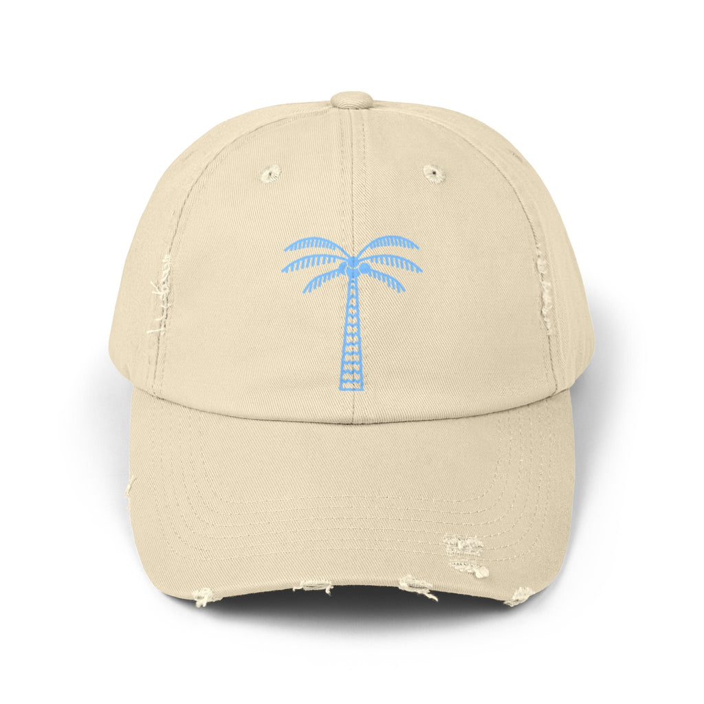 Cap for summer with palm tree