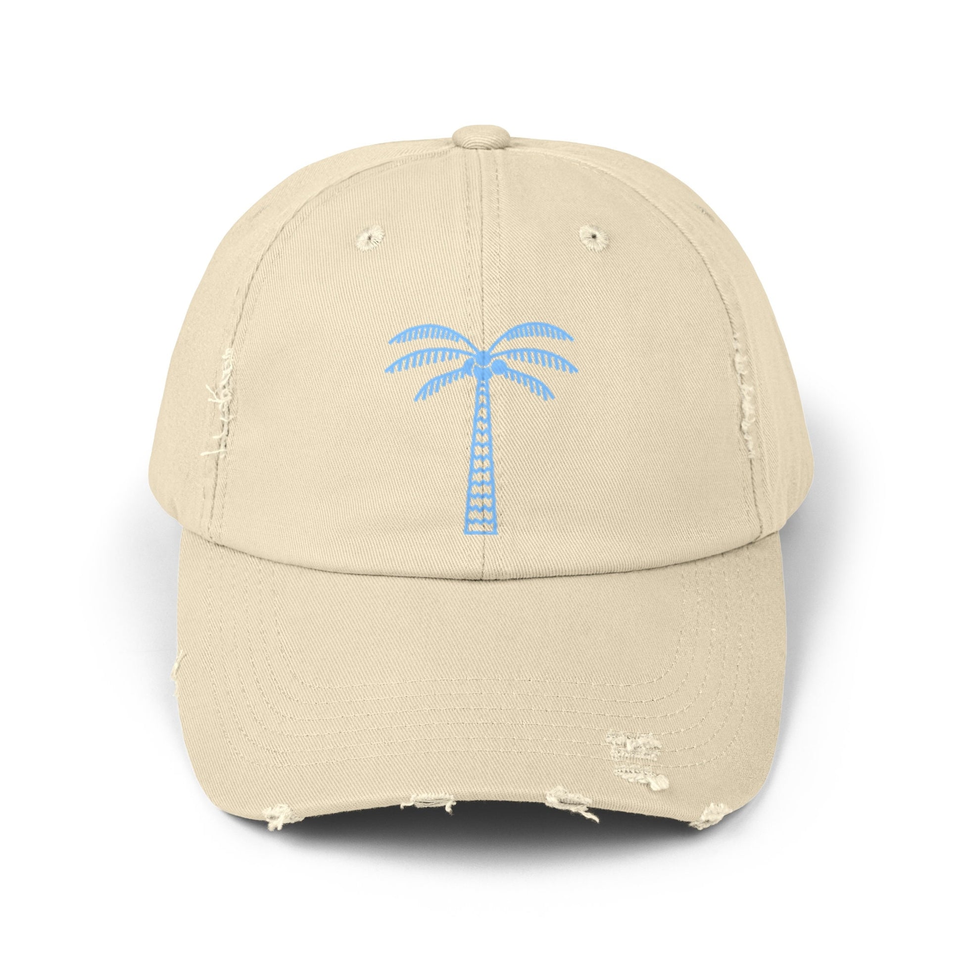 Cap for summer with palm tree