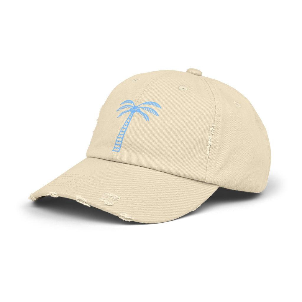 Cap for summer with palm tree