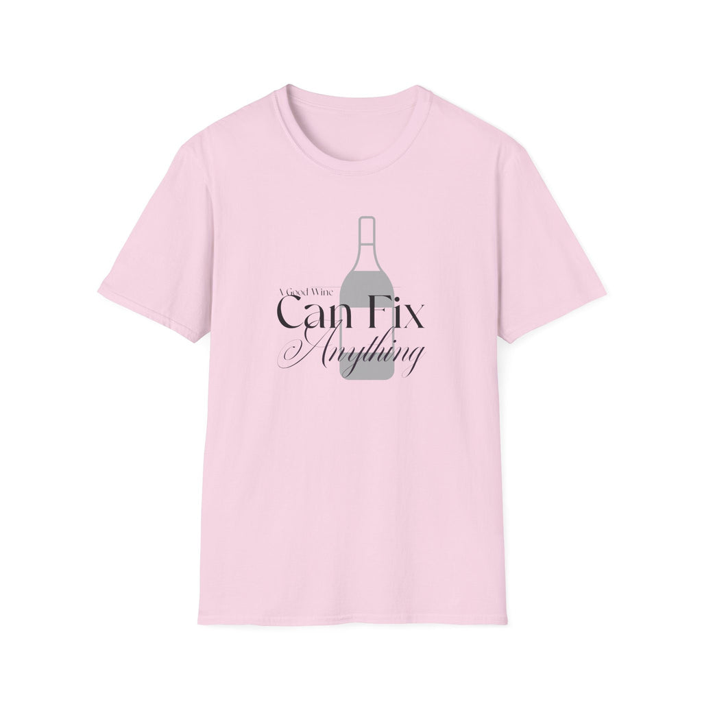 Gift for wine lover A Good Wine Can Fix Anything T-Shirt Funny Wine Lover shirt Gift Relaxed Fit Summer Tee for Friends & Parties