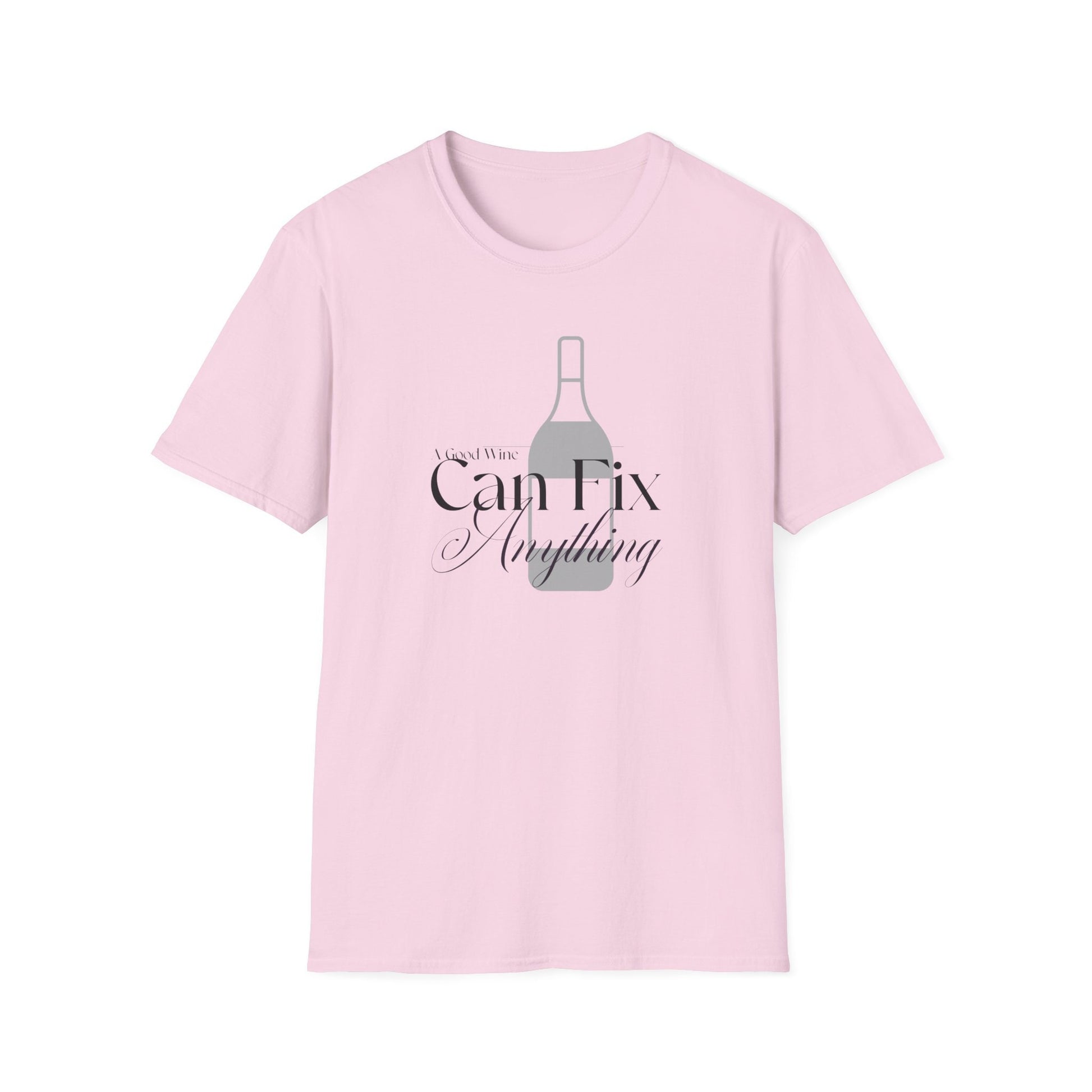 Gift for wine lover A Good Wine Can Fix Anything T-Shirt Funny Wine Lover shirt Gift Relaxed Fit Summer Tee for Friends & Parties