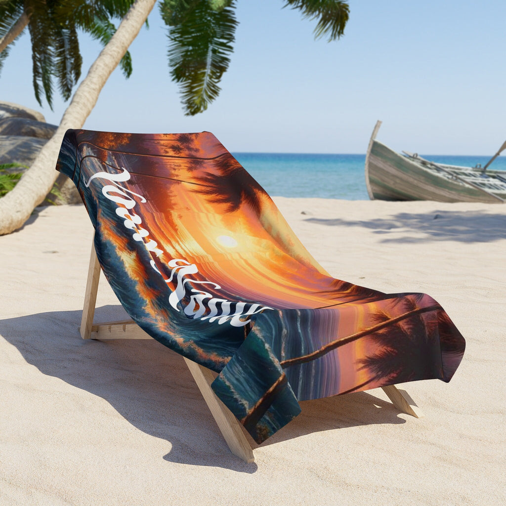 Personalized Beach Towel "Sunrise at the Beach'