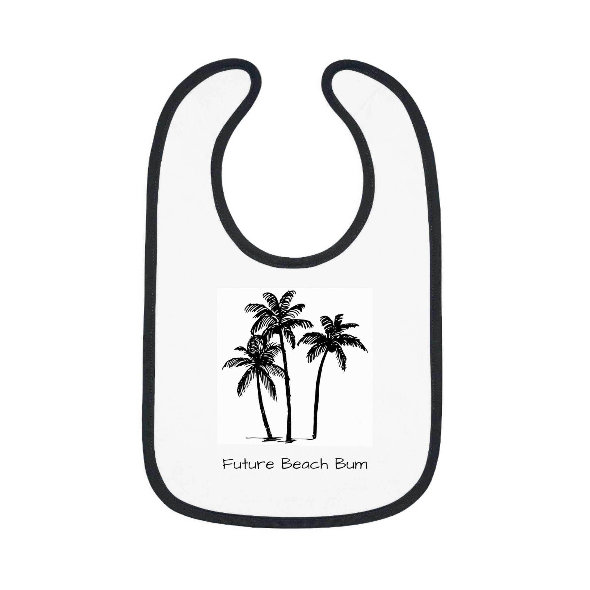 Baby Bib for Newborns – Cute Beach Theme Gift for Baby Boys & Girls, Soft Infant Feeding Bib, Baby Shower Present